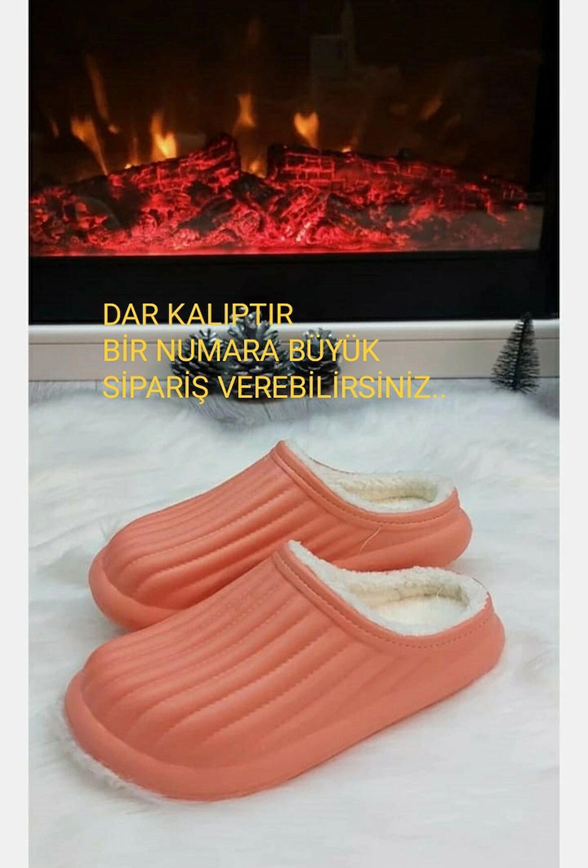 Kışlık İçi Kürklü Crocs Sabo Terlik