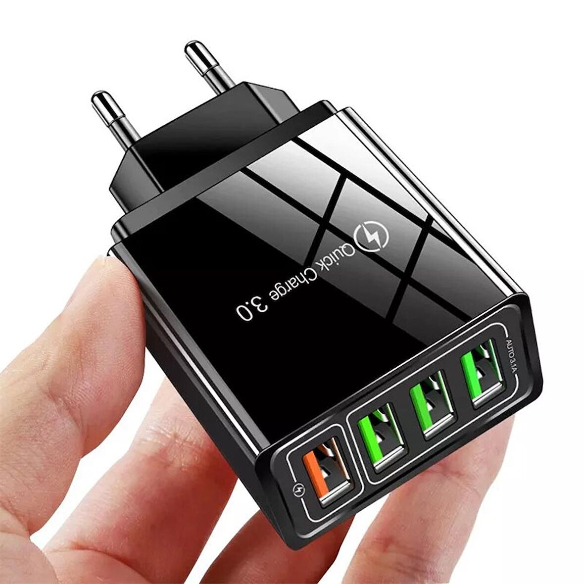 Zuidid 3.0 USB 48 Watt Hızlı Şarj Aleti Siyah