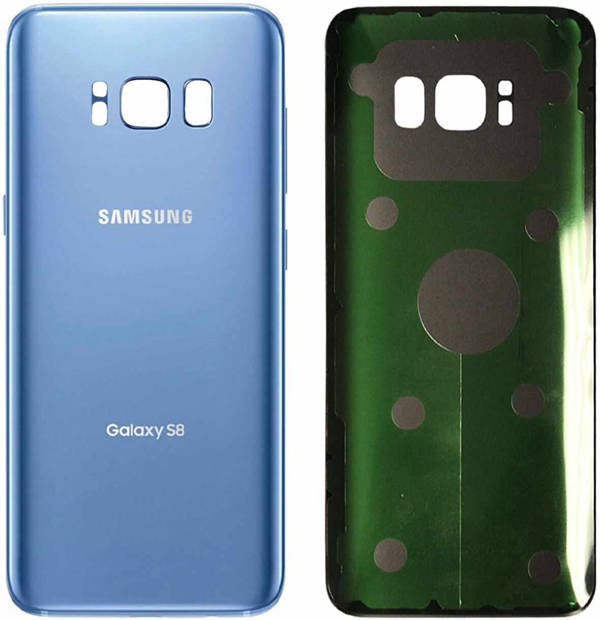 Ceporjin Samsung S8 G950 Arka Kapak Kasa Pil Kapağı Mavi Çıkma Orijinal