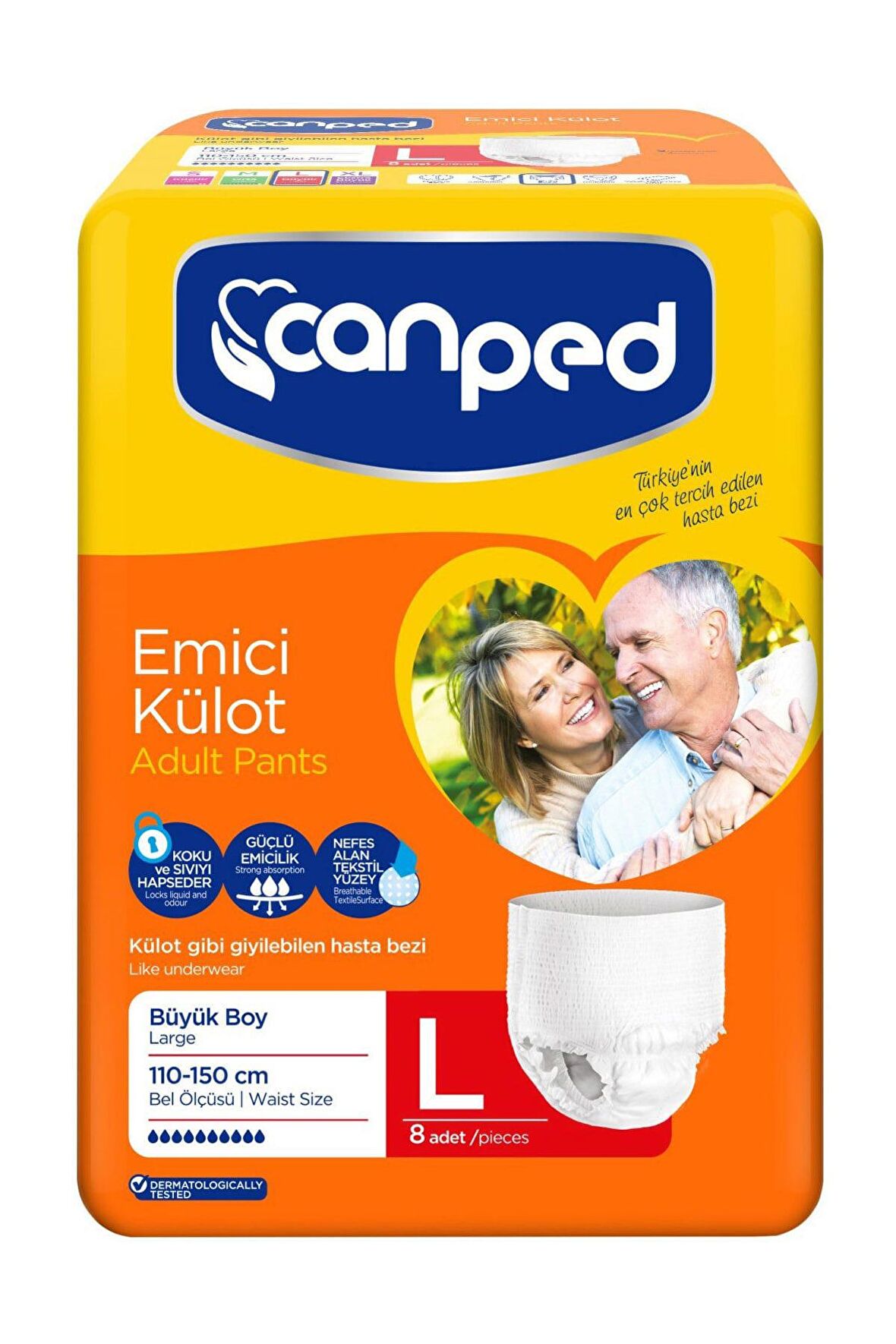 CANPED Emici Külot Büyük 8'li