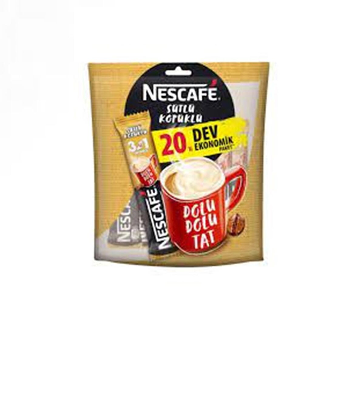 Nescafe Sütlü Köpüklü 3'ü 1 Arada 20'li Paket