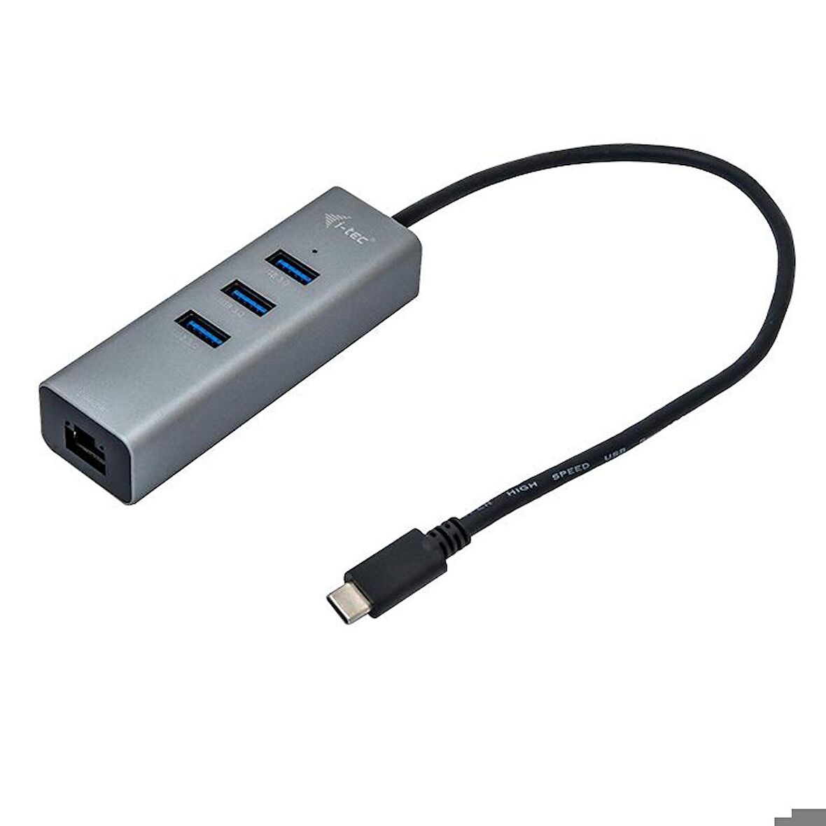 i-Tec Type-C Metal Hub 3 Port + Gigabit Ethernet Adaptör