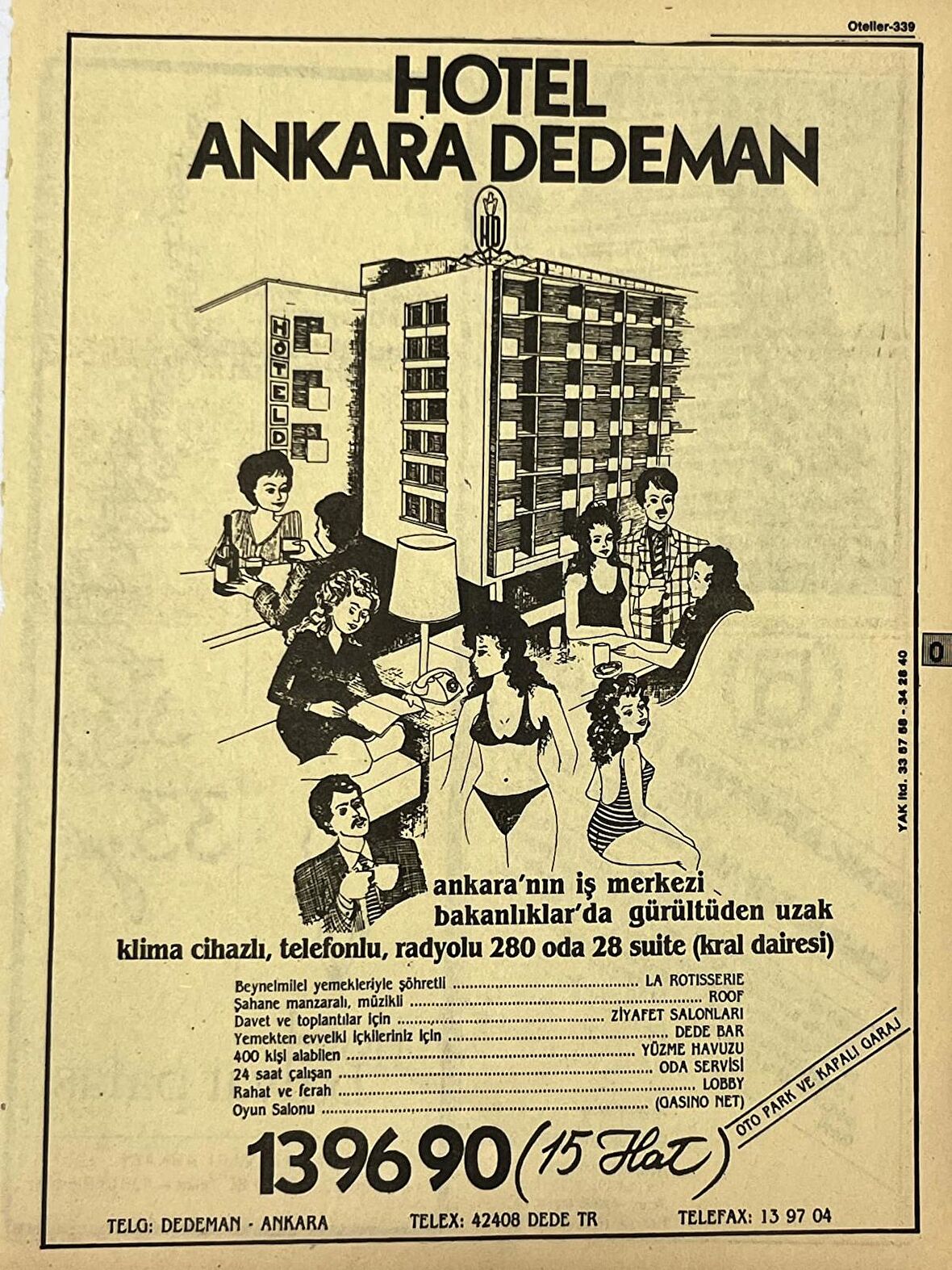 Ankara 1986 Meslek Reklam İlanı Efemera S339