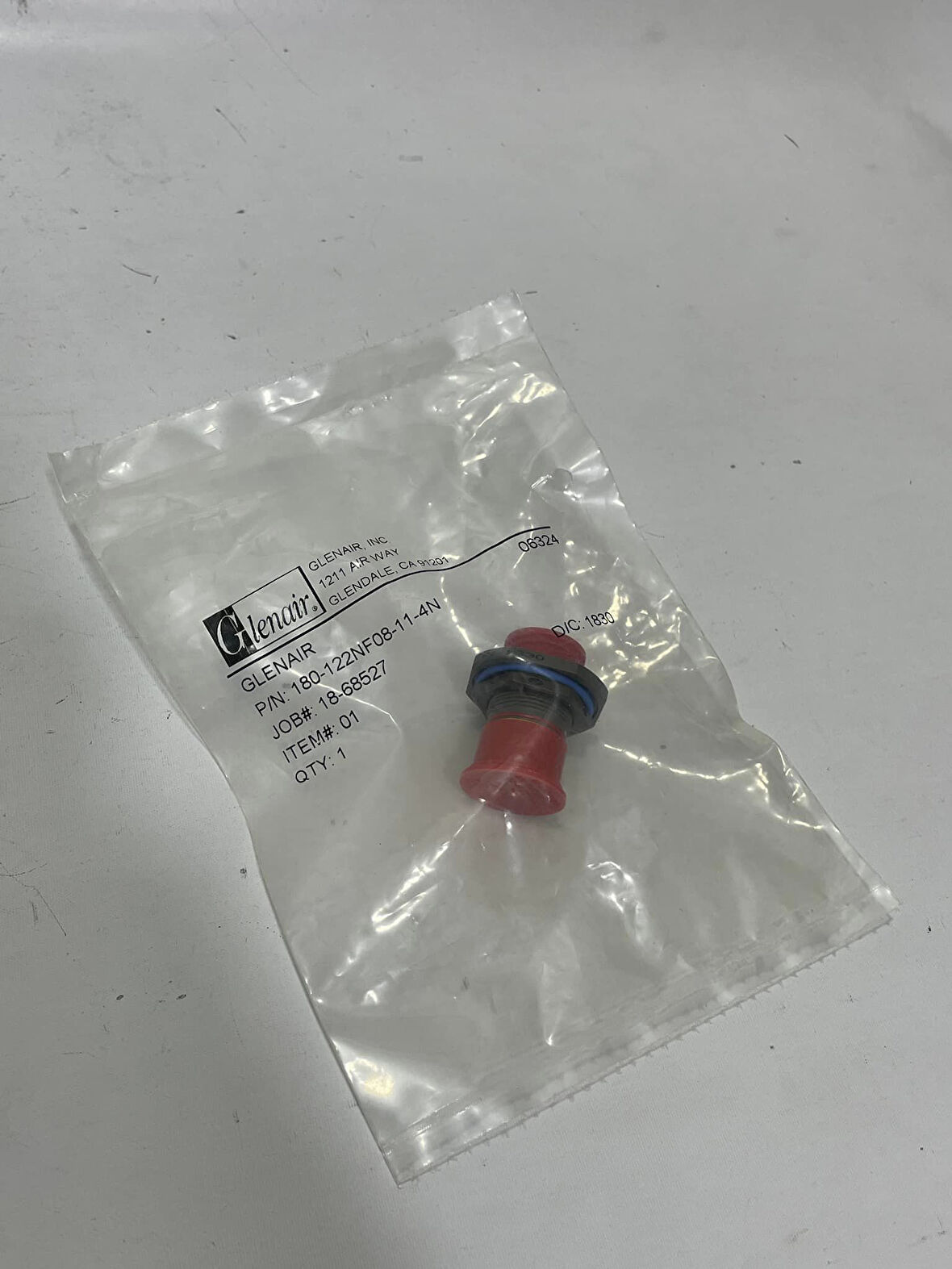 Glenair 180-122NF08-11-4N Fiber Optik Konnektör