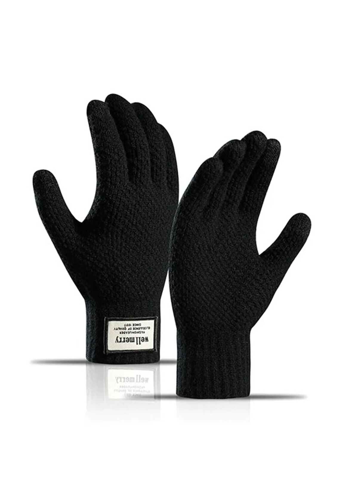 Wellmerry Outdoor Dokunmatik Kaşmir Yün Eldiven