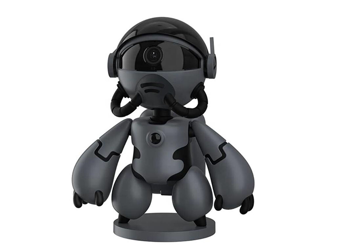 Uzay Robotu Görünümlü Şarjlı Kablosuz Ip Güvenlik Kamerası