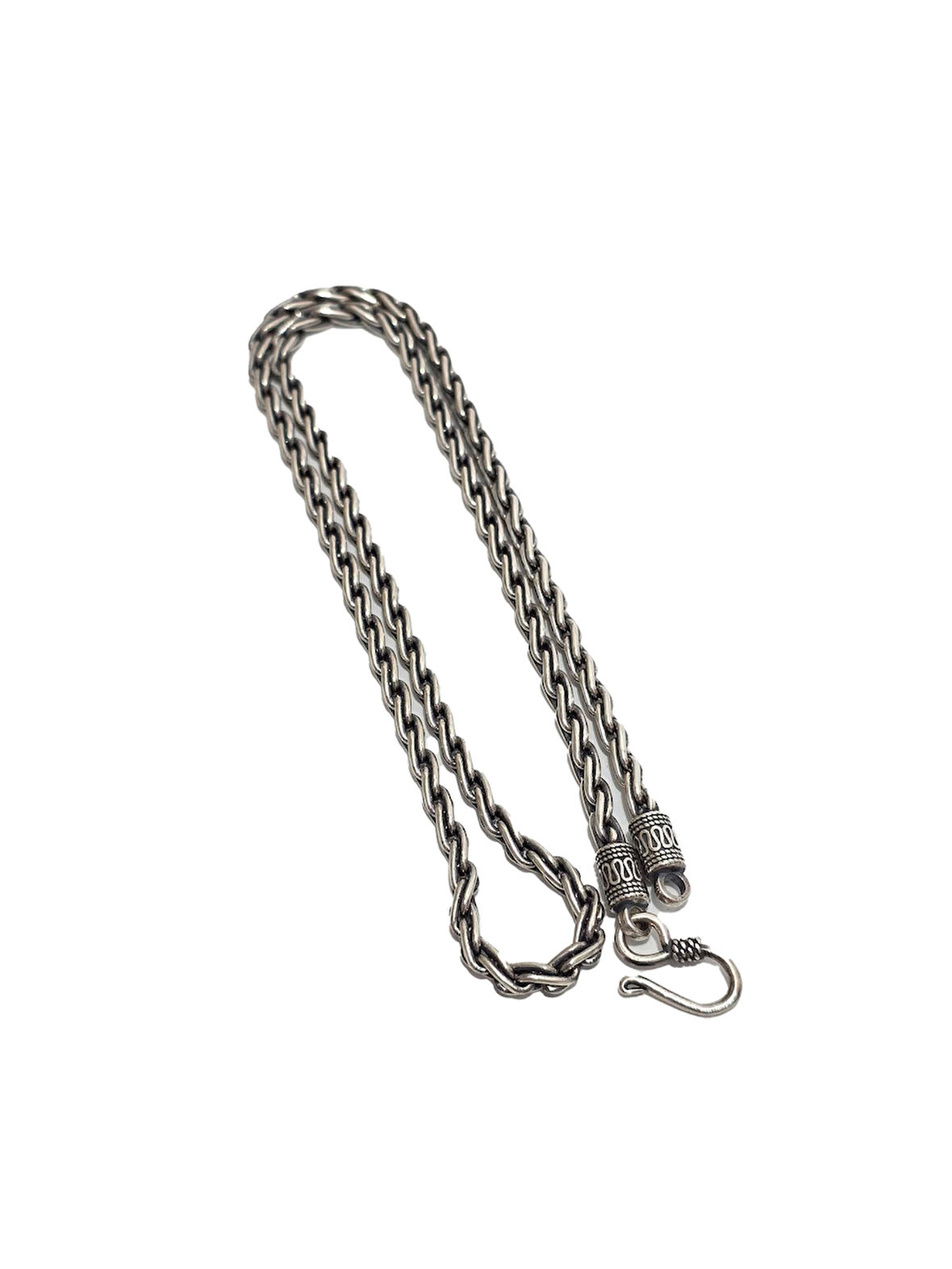 Zincir Motifli 925 Ayar Gümüş Kolye 4mm 38,95 Gram