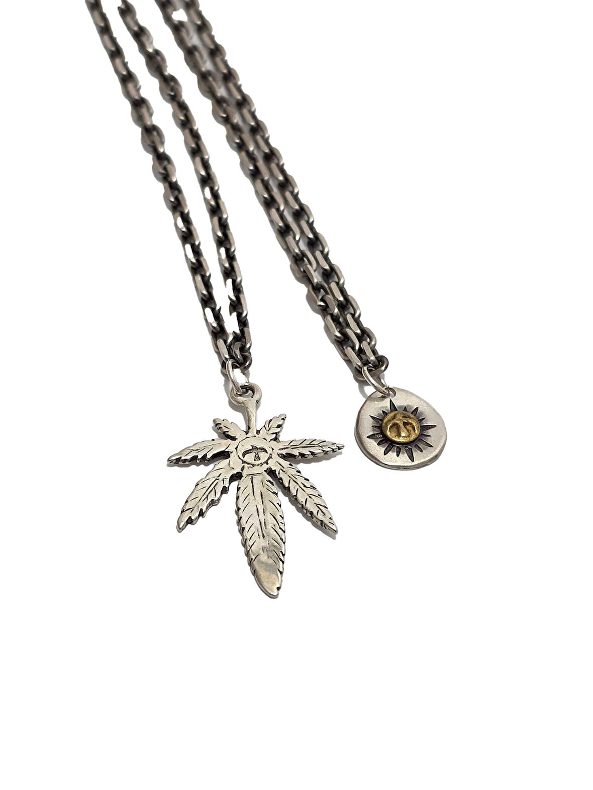 Yaprak Motifli 925 Ayar Gümüş Zincir Kolye 22,30 Gram