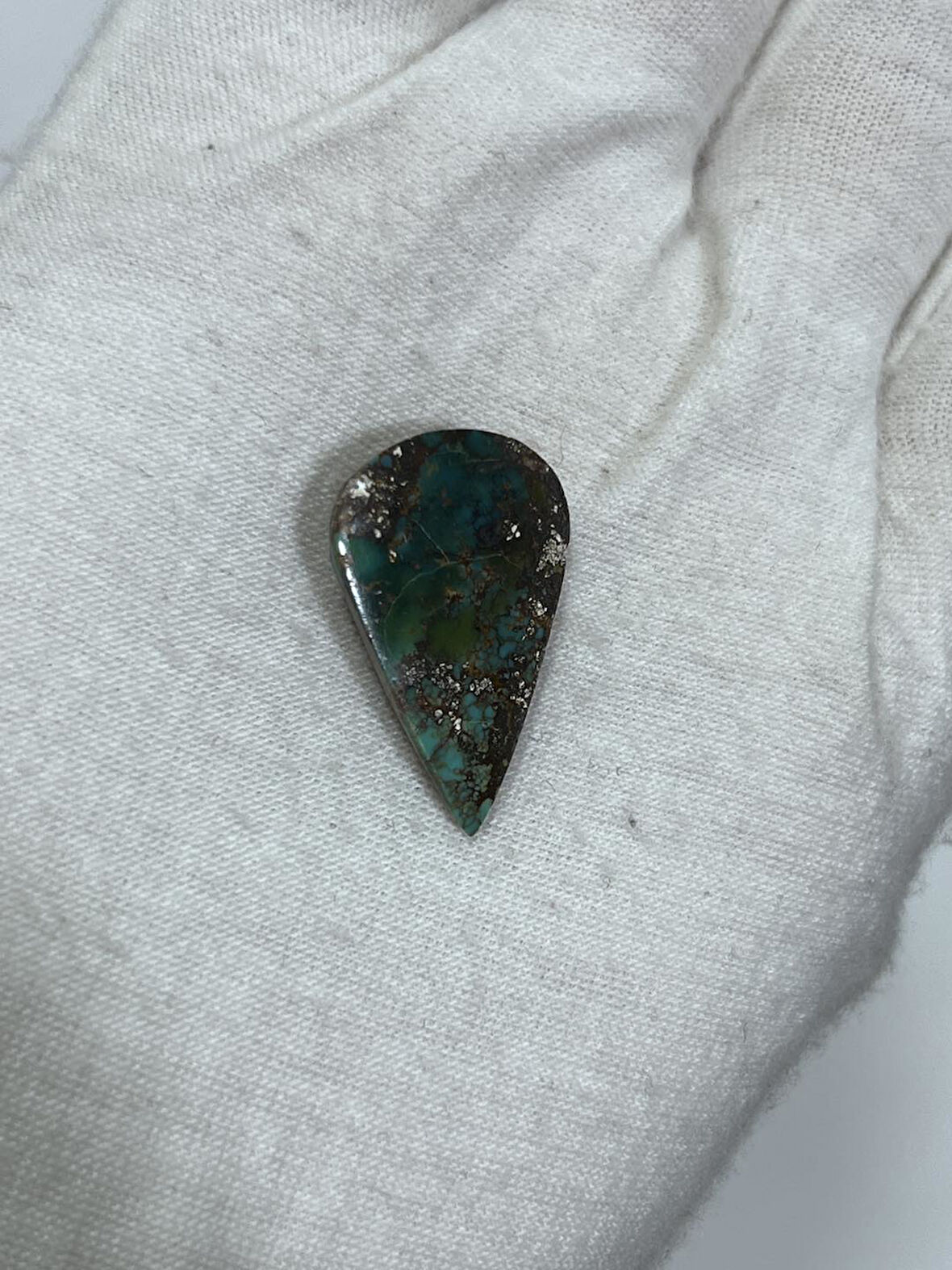 Okyanus Temalı Doğal Kabaşon Firuze Taşı 20,3 Karat - Turkuaz Taşı 4,08 Gram