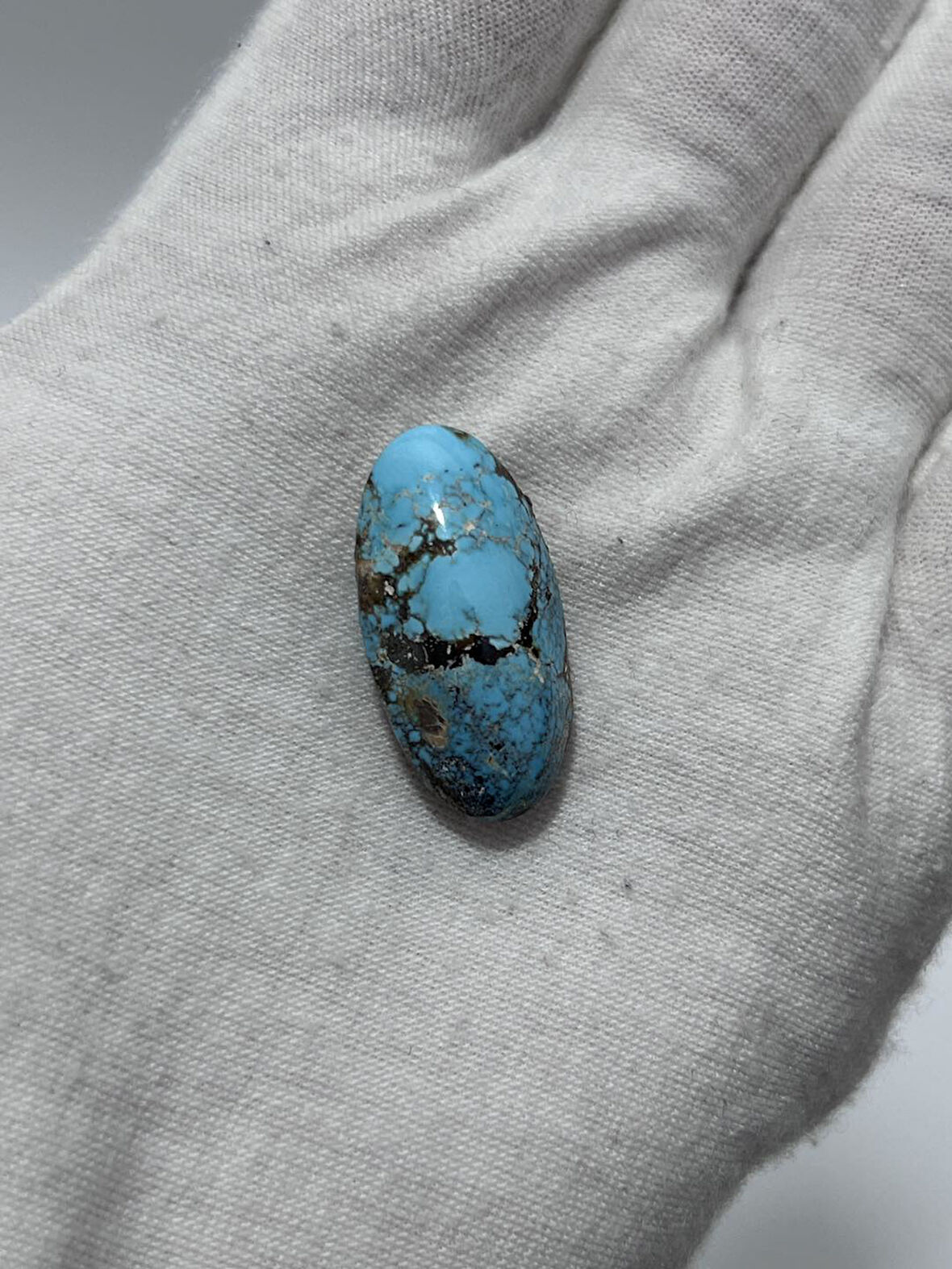 Okyanus Temalı Doğal Kabaşon Firuze Taşı 28 Karat - Turkuaz Taşı 5,62 Gram