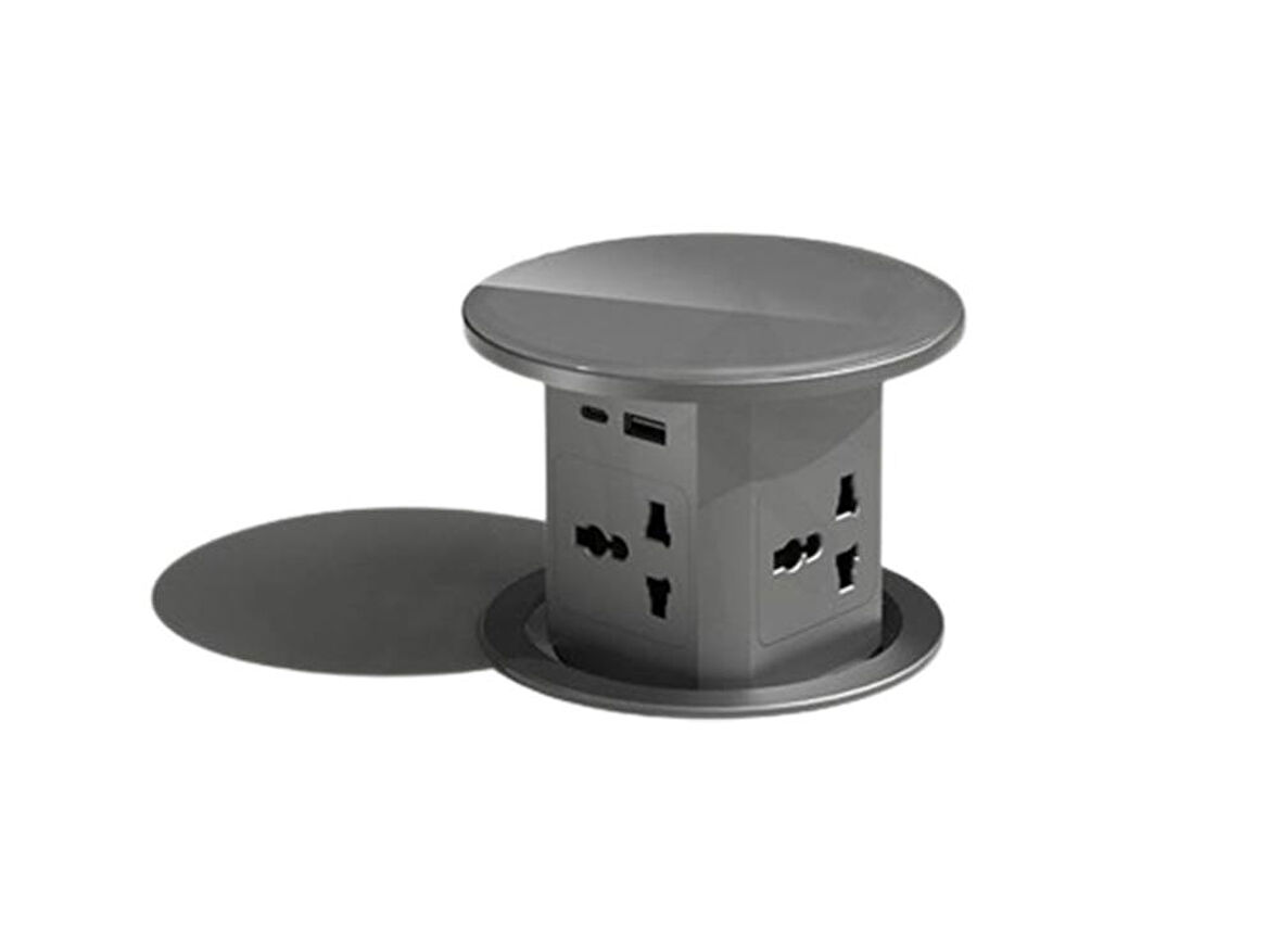 Tor Refie Masaüstü Gömülü Priz Kablosuz Hızlı Şarj Cihazı 