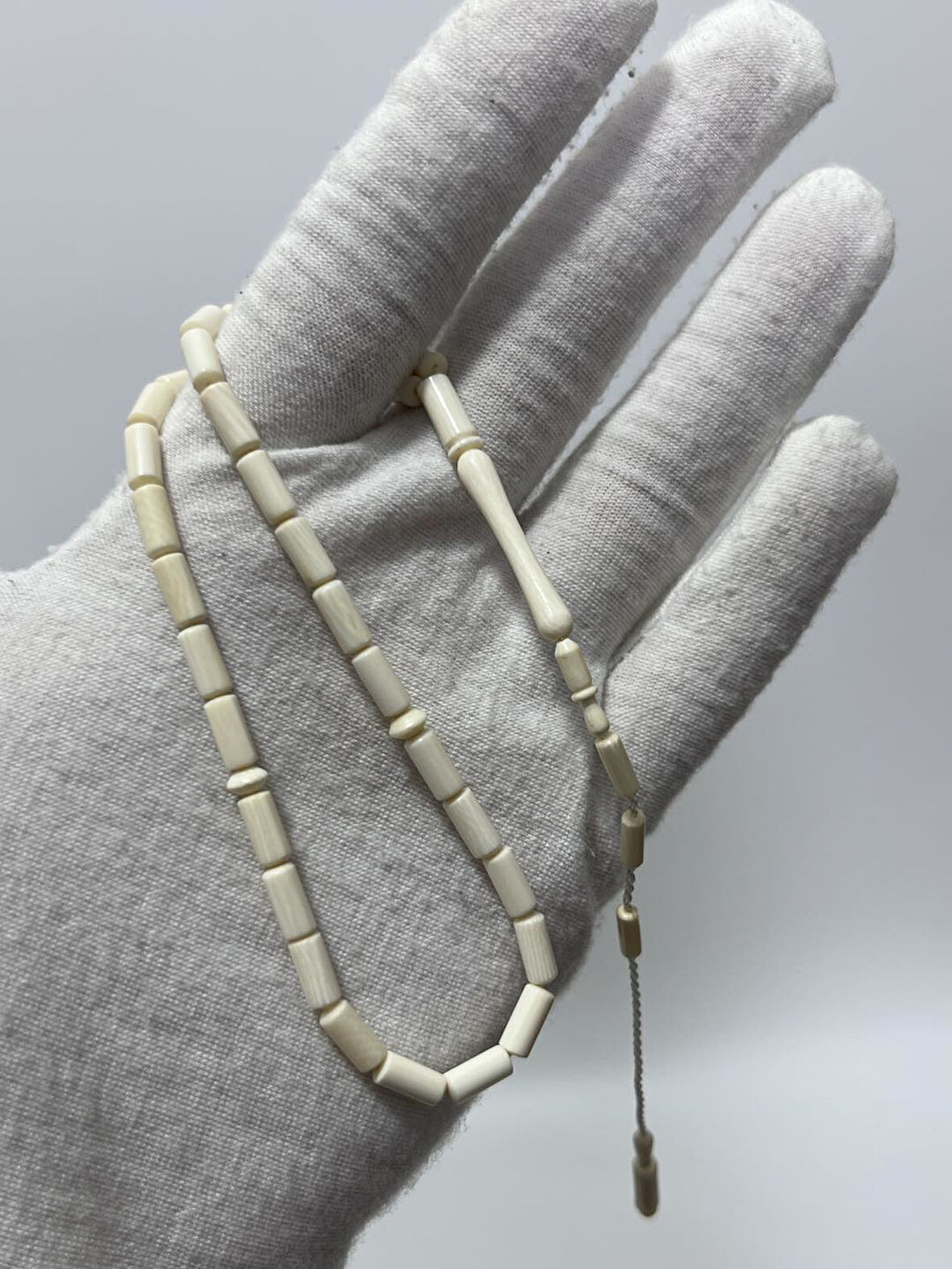 Kesme Fildişi Tesbih 5,89 Gram - Koleksiyonluk Fil Dişi Tespih