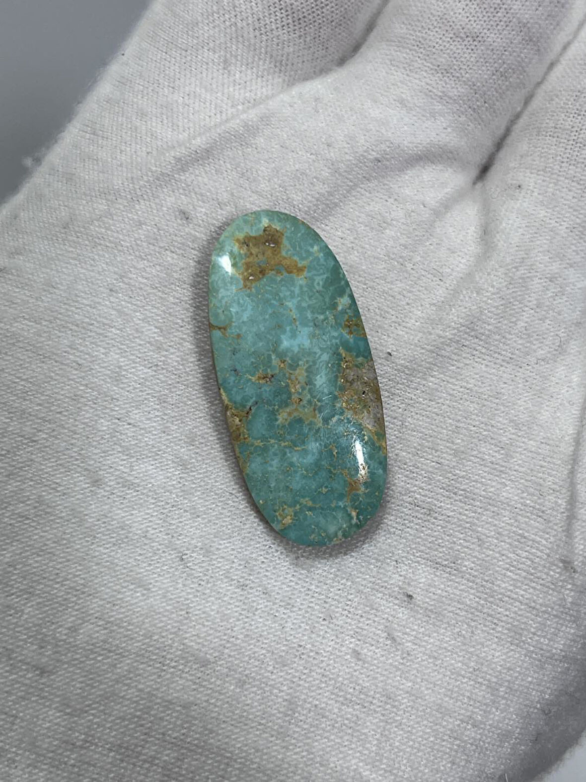 Okyanus Temalı Doğal Kabaşon Firuze Taşı 23,8 Karat - Turkuaz Taşı 4,77 Gram