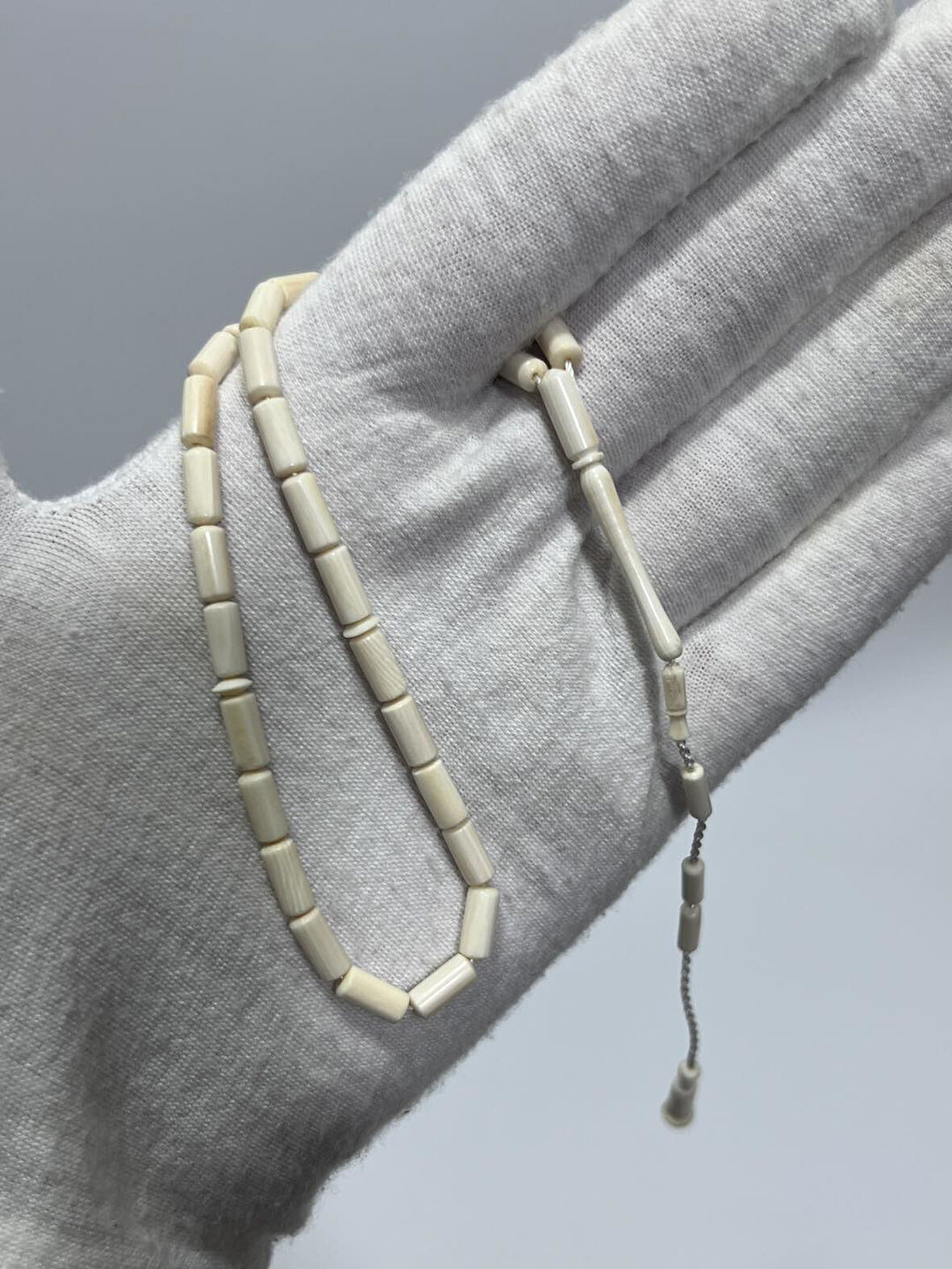 Kesme Fildişi Tesbih 5,67 Gram - Koleksiyonluk Fil Dişi Tespih