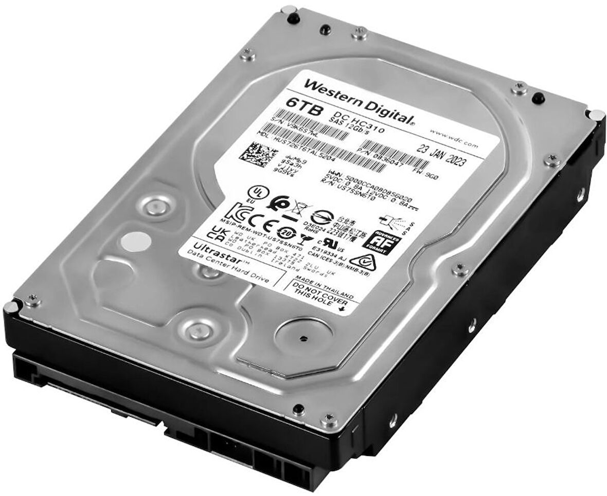 Western Digital 3.5" DC HC310 6TB 7.2K SAS HDD HUS726T6TAL5204