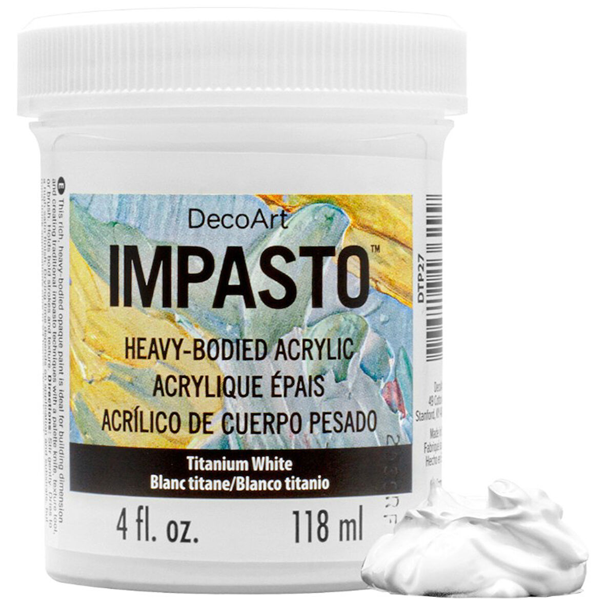 Decoart Impasto Titanium White Beyaz Akrilik Boya 4oz DTP27