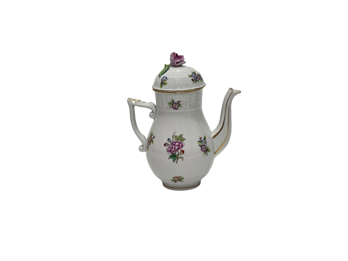 Herend 613 El Boyama Porselen Kahvedanlık