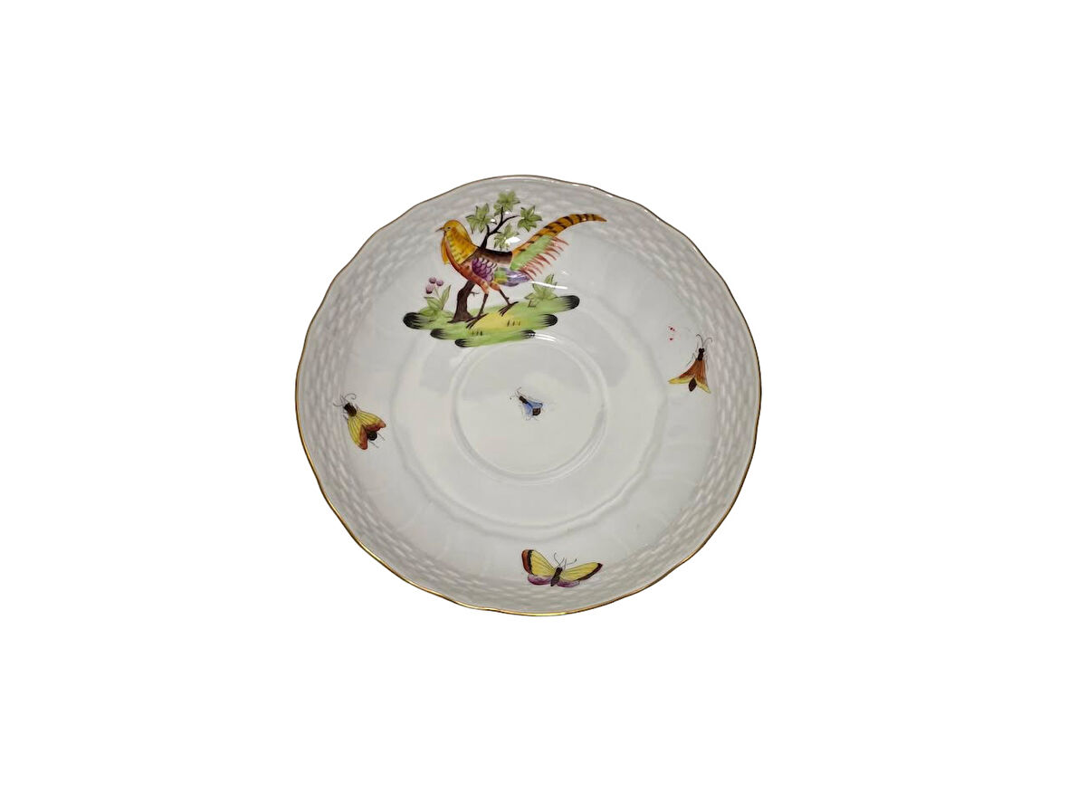 Herend 1726-1 El Boyama Porselen Çay Fincan Tabağı 