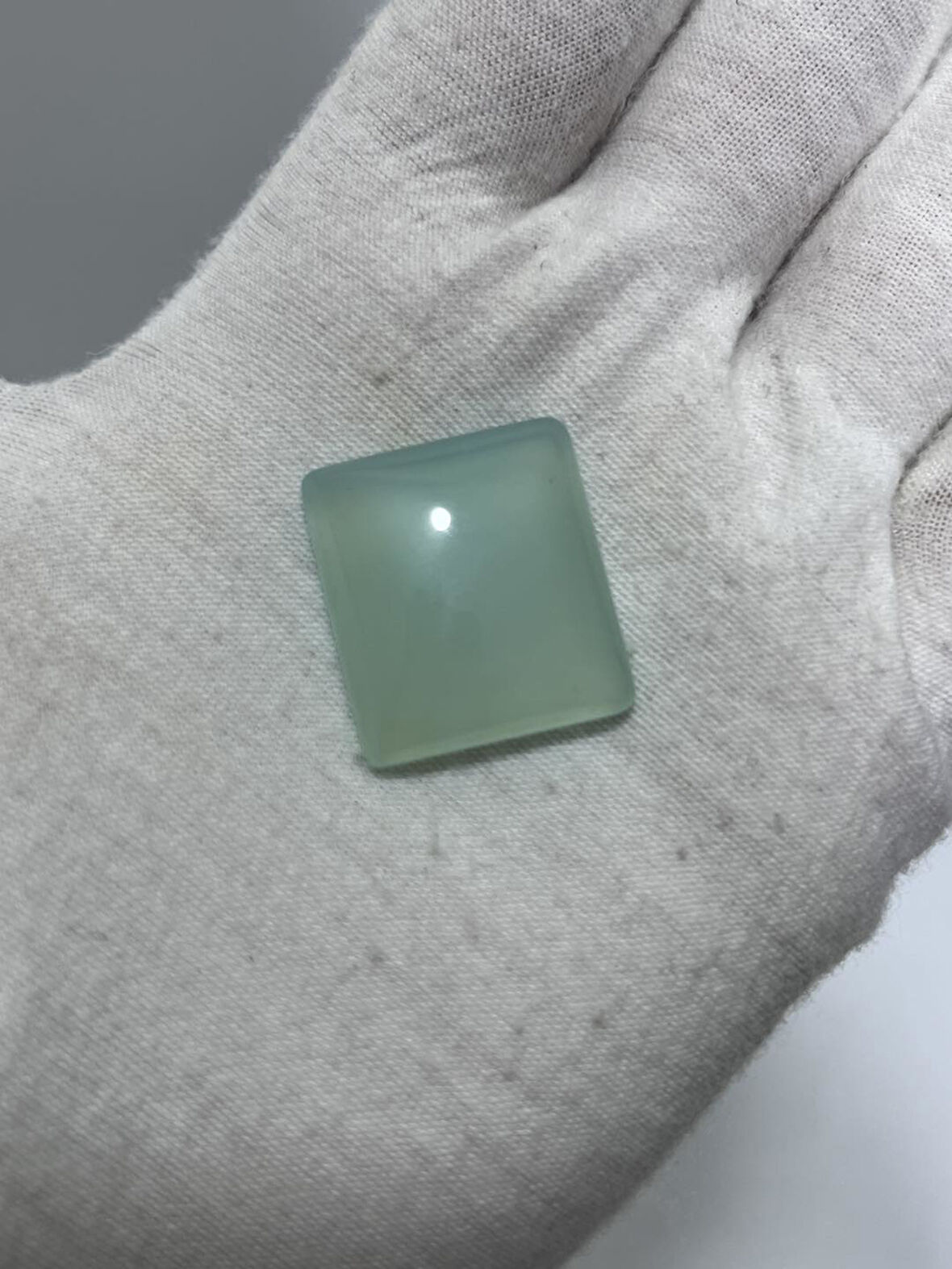 Kabaşon Kesim Doğal Aqua Kalsedon Taşı 39,7 Karat