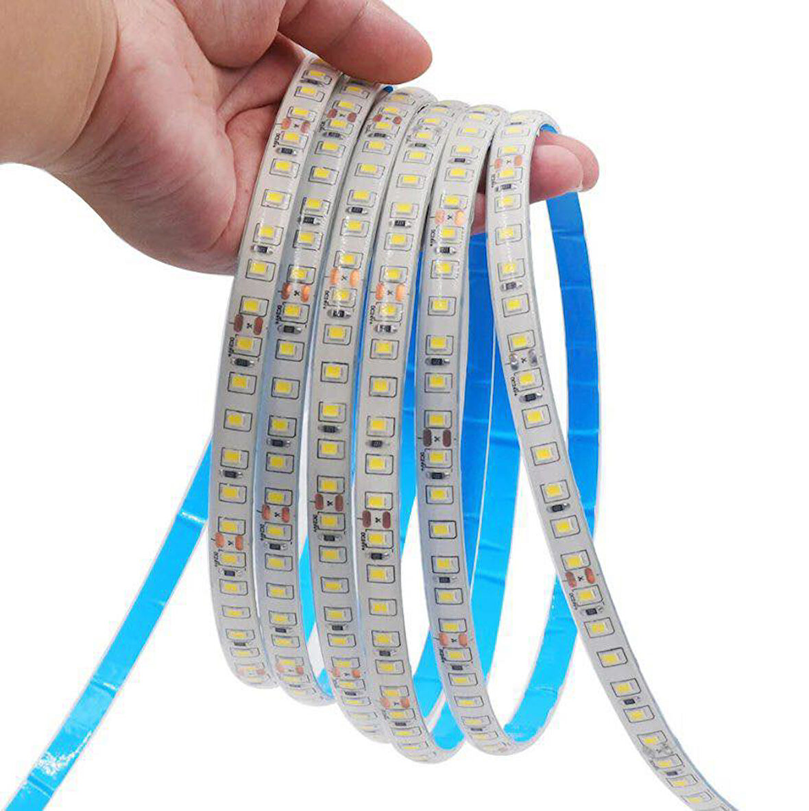 Rps-2835-120-6mm Yapışkanlı Şerit Led 10 Metre Limon Sarısı (120 Led/m - 12V)