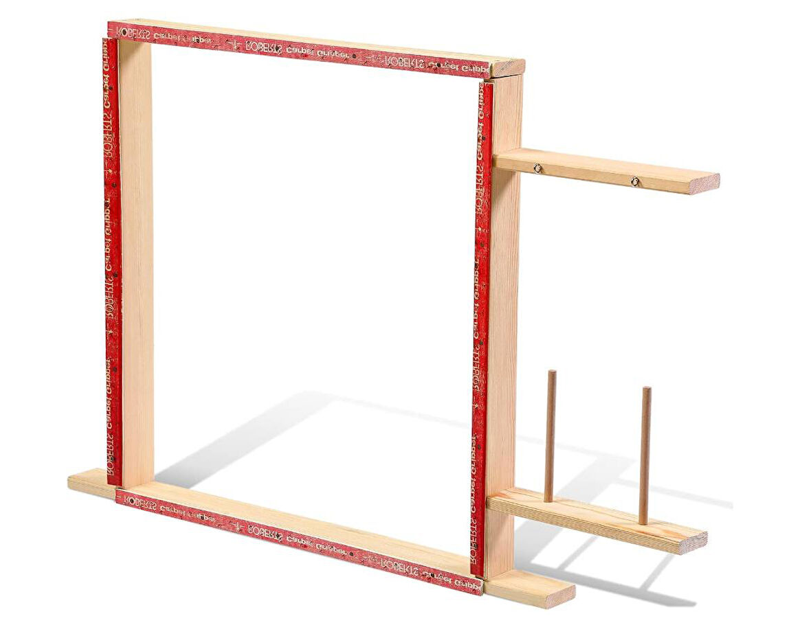 Ahşap Halı Tufting Çerçevesi 70x70 cm