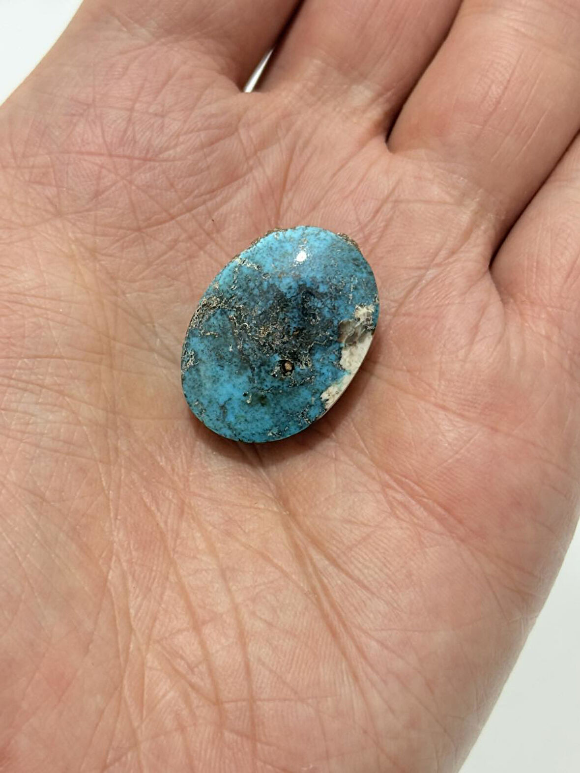 Doğal İran Nişabur Firuze (Turkuaz) Taşı  40,8 Karat - 8,16 Gram