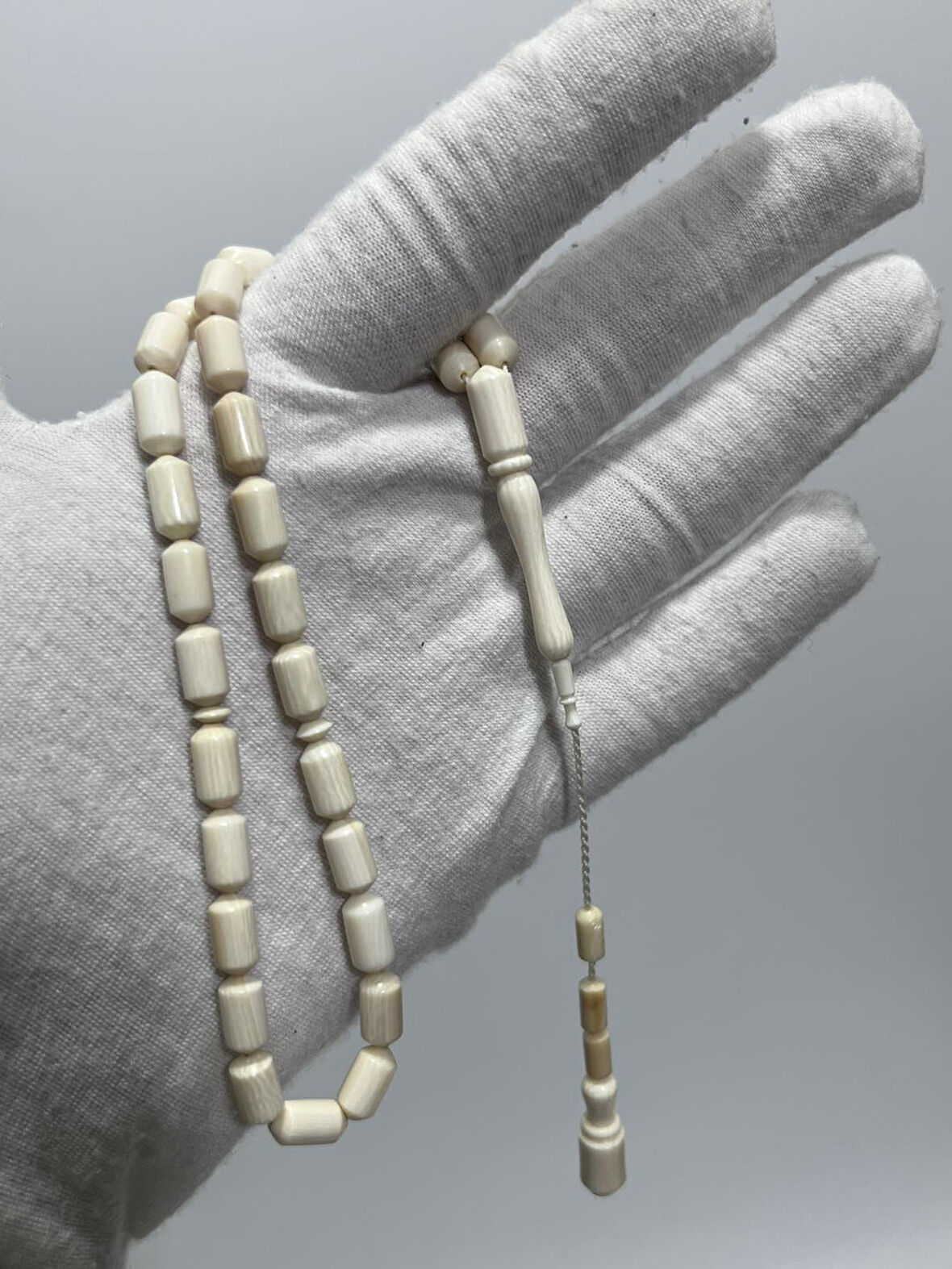 Kesme Fildişi Tesbih 12,09 Gram - Koleksiyonluk Fil Dişi Tespih