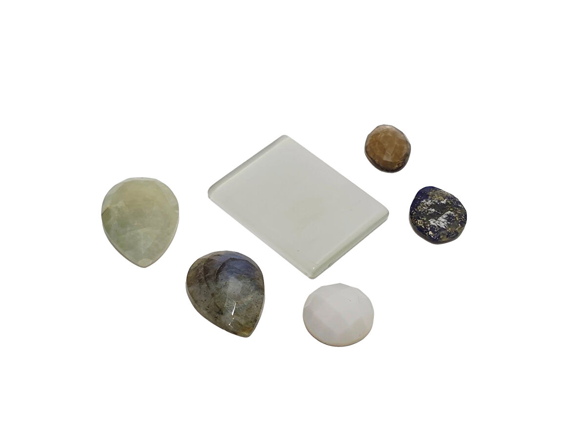 Kabaşon Kesim Kuvars Doğal Taş 24,1 Gram Lot 18