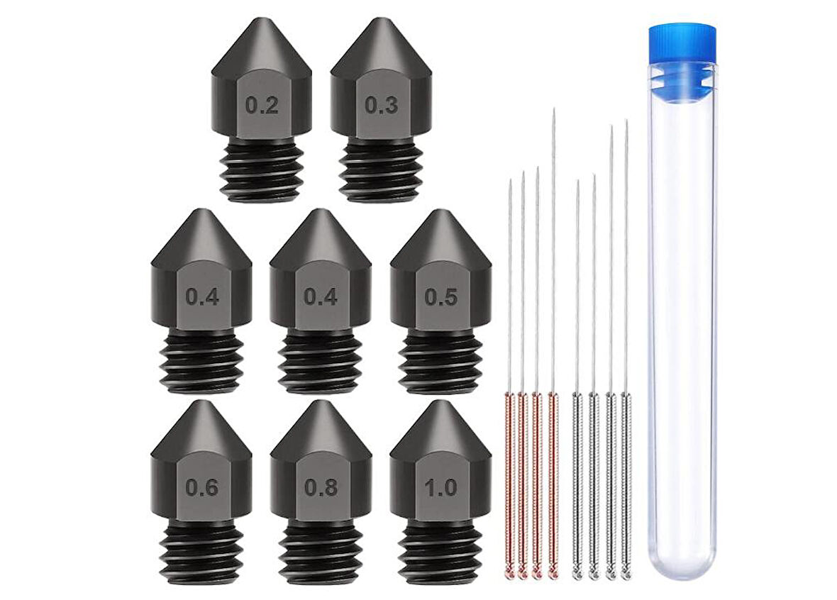 Ender 3 5 Nozzle ve Temizleme Seti 16 Parça  