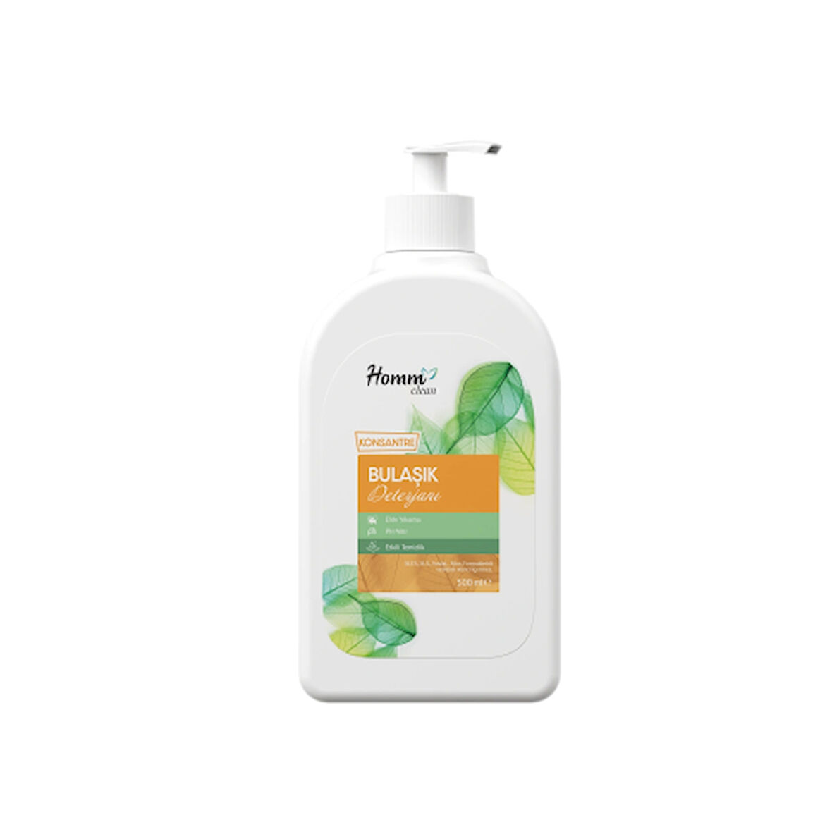 Homm Clean Konsantre Bulaşık Deterjanı (Elde Yıkama) 500 ml