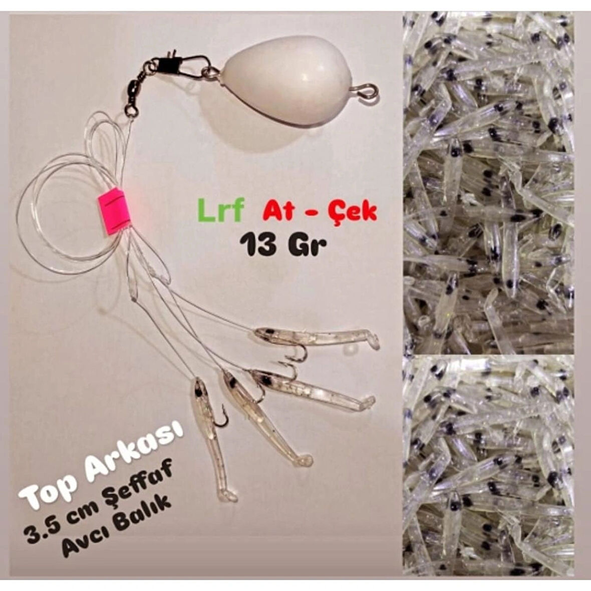 At-çek Lrf Top Arkası 3,5 Cm 13 Gr Şeffaf Avcı Balık