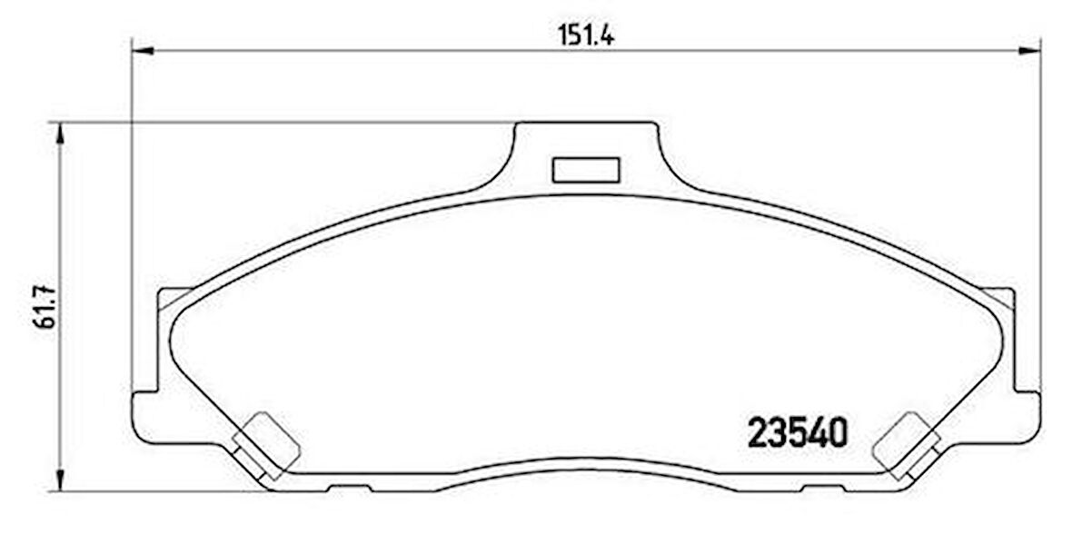 Hitech 010101 Ön Balata B2500 99-05 4 2 B2500 99-02 4 4 Bt50 06-11 4 2 Ranger 02-06 4 4 Ranger 05-3.0TDI D3117 2M34-20014-EA