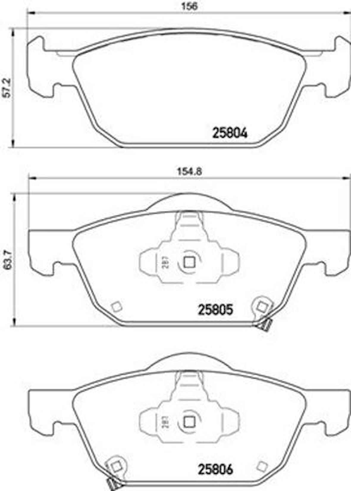 Hitech 010236 Ön Balata Civic 12-HB Civic 17-HB 45022-TL1-G00