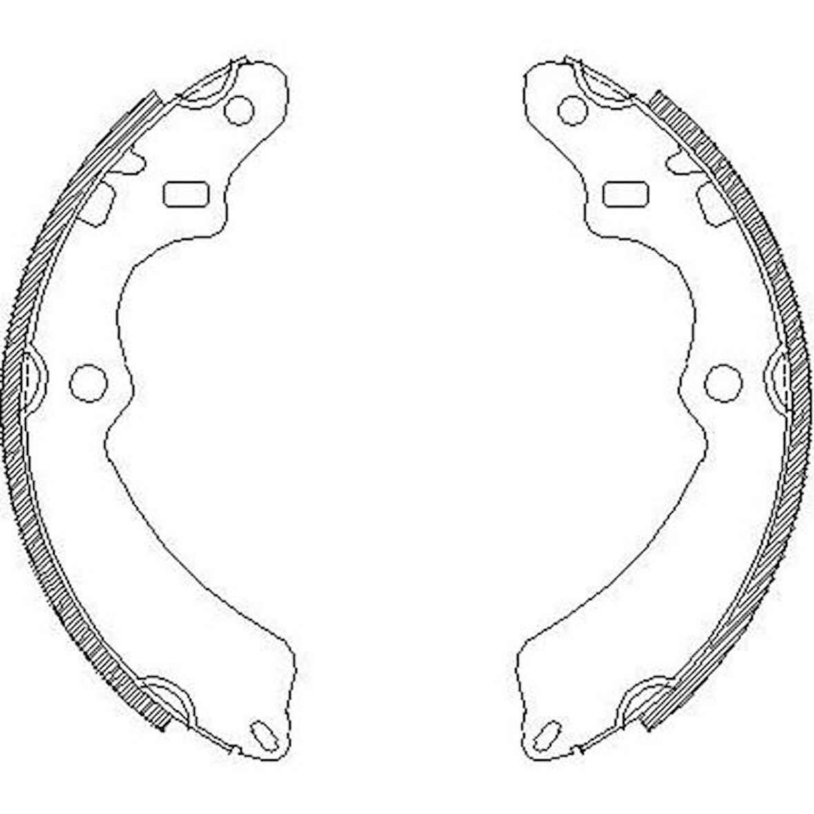 Hitech 020084 Arka Balata Suzuki Carry 92-98 Tip2 Kampana K-9921 53200-50800