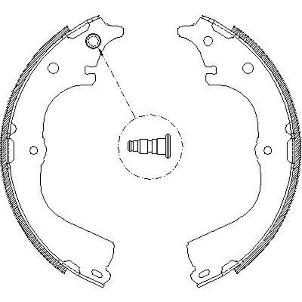 Hitech 020097 Arka Balata Hilux-Hiace 90-97 2.0-2.4 Kampana K-2315 04495-26130