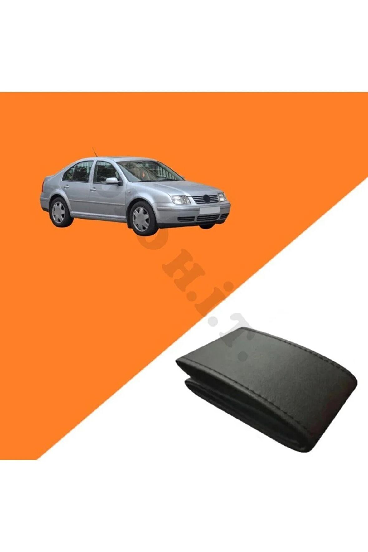 VOLKSWAGEN BORA UYUMLU DERİ DİREKSİYON KILIFI KALİTELİ DİKMELİ SİYAH