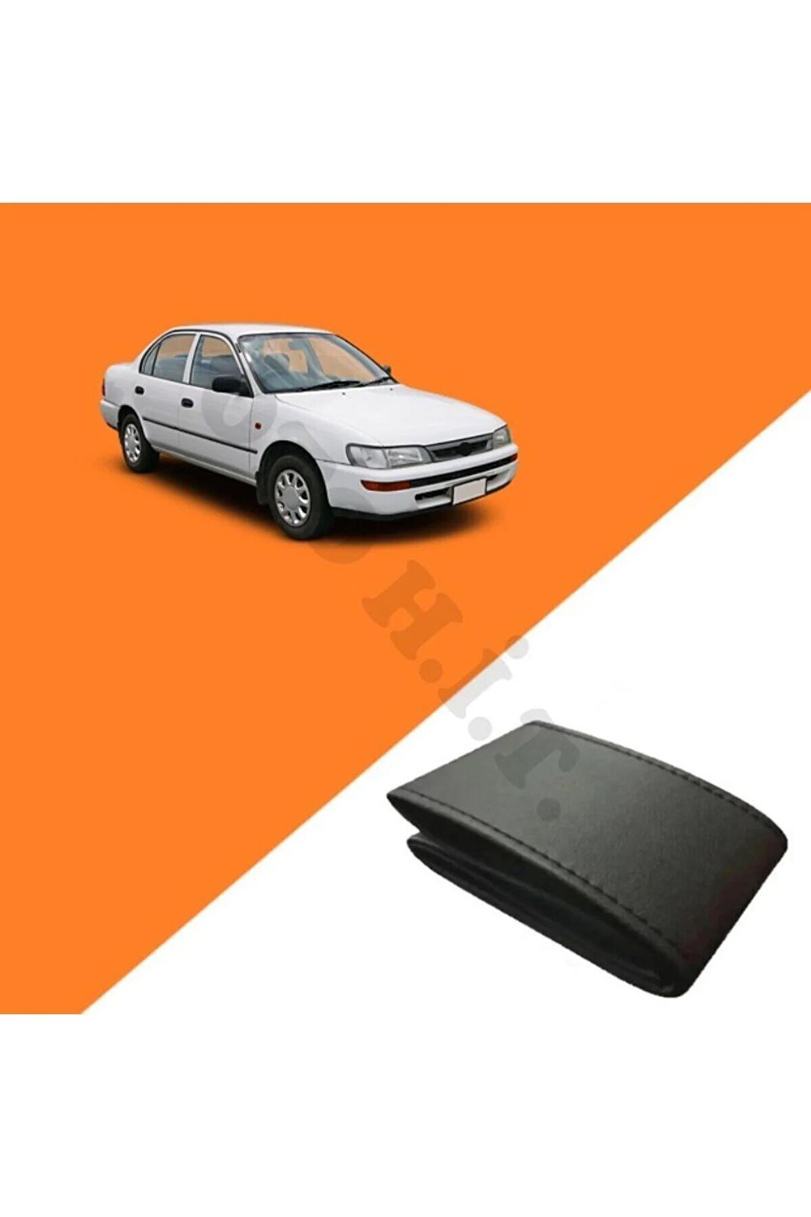 TOYOTA COROLLA 92-98 UYUMLU DERİ DİREKSİYON KILIFI KALİTELİ DİKMELİ SİYAH