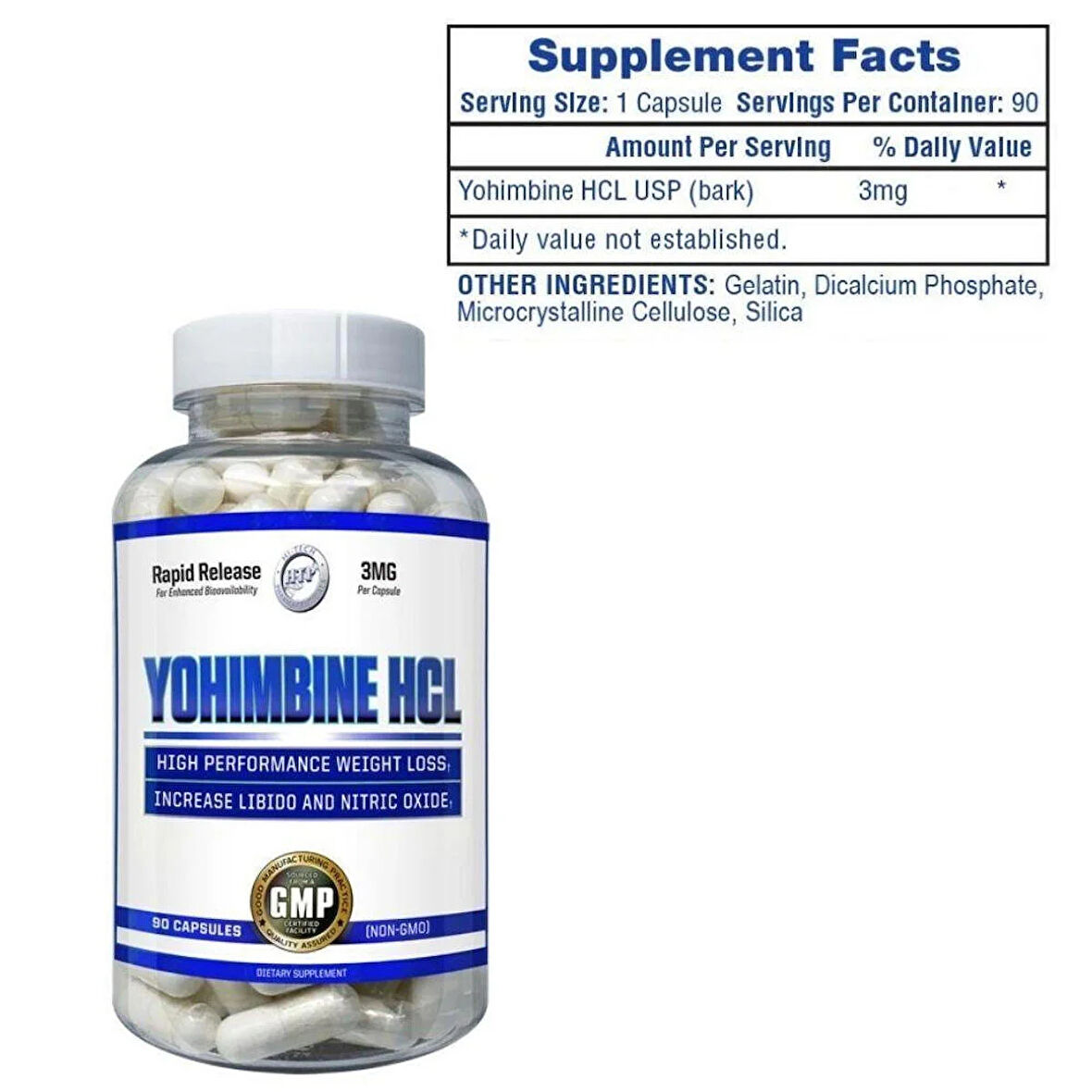 Hi-Tech Yohimbine Fat Burner Yağ yakıcı HCL 90ct