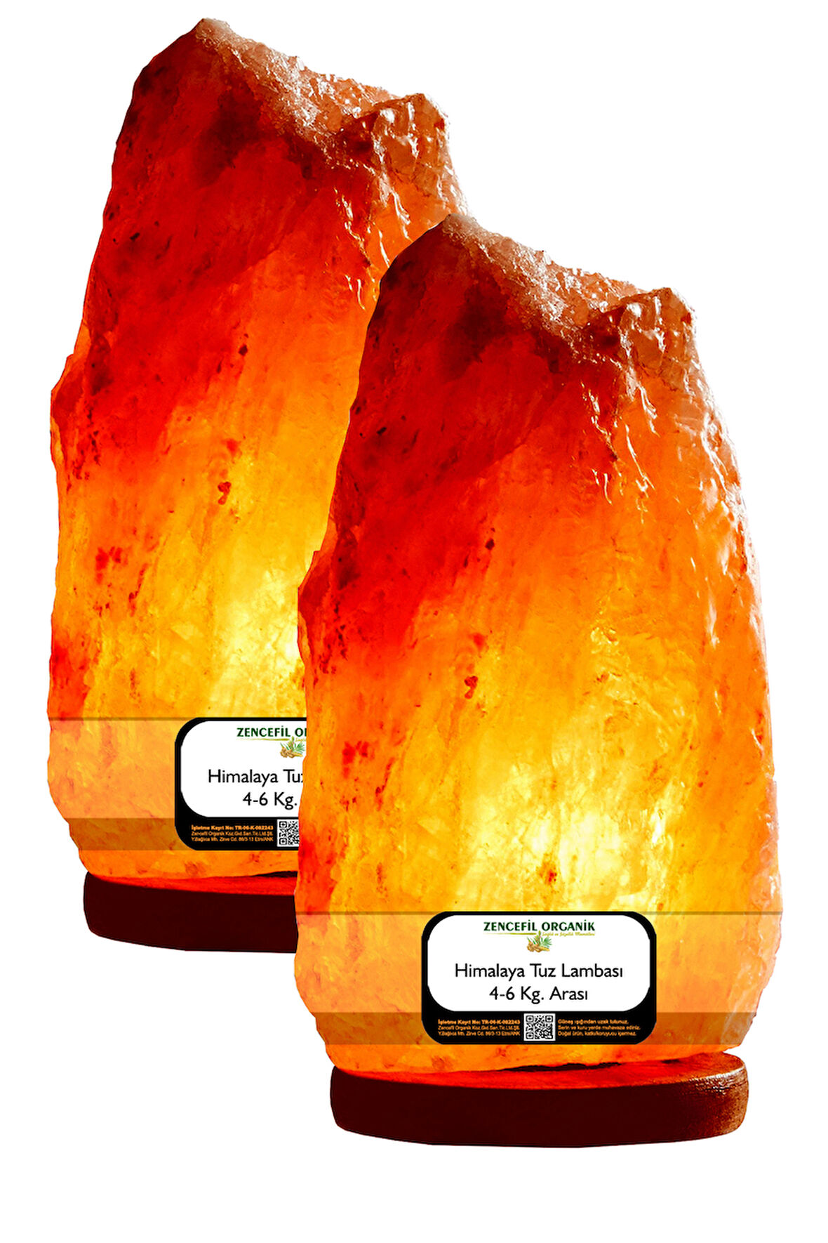 2 Adet Himalaya Tuz Lambası 4-6 Kg. Arası Ağırlığında Enerji Temizliği Şifa Kaynağı Tuz Lamba