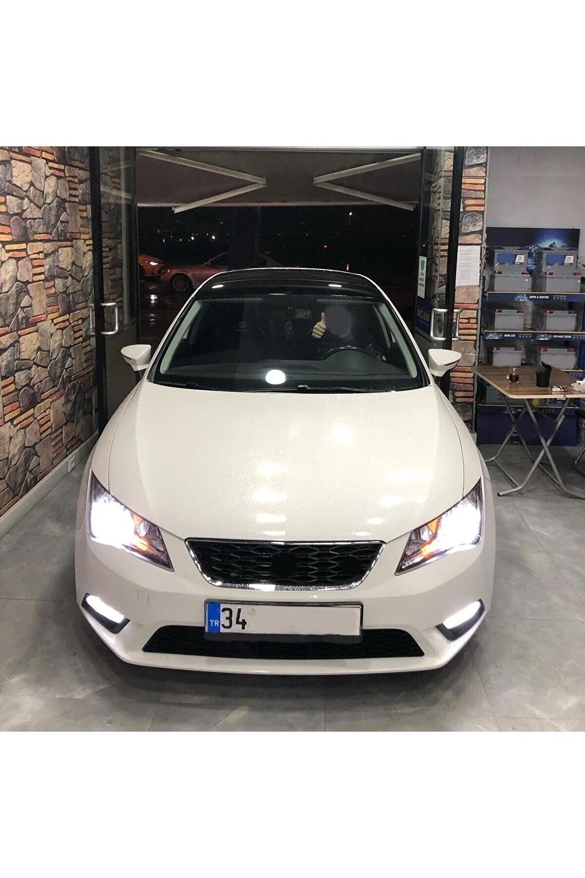 Seat Leon Mk3 Kısa Farlar Için Uyumlu Şimşek Etkili Led Xenon Beyaz Far Ampulü