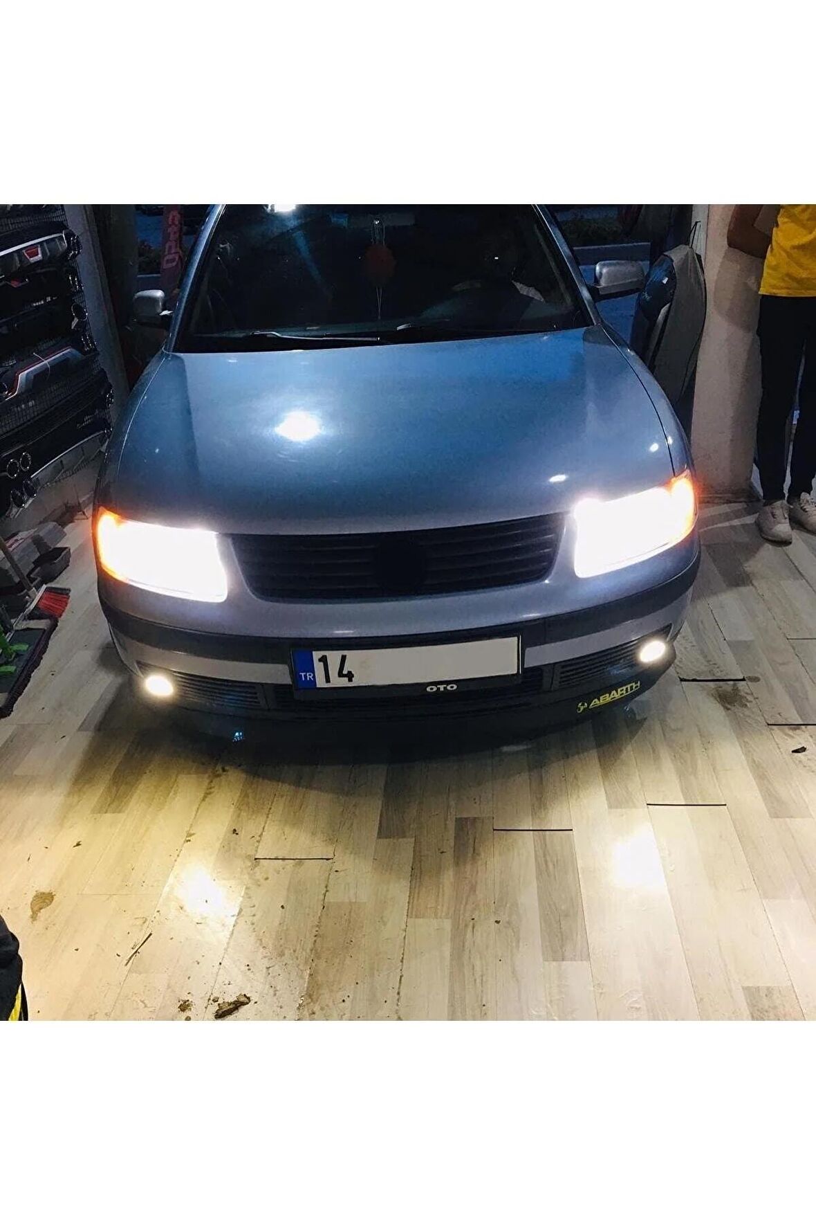 Volkswagen Passat B5 Kısa Farlar Için Uyumlu Şimşek Etkili Led Xenon Beyaz Far Ampulü