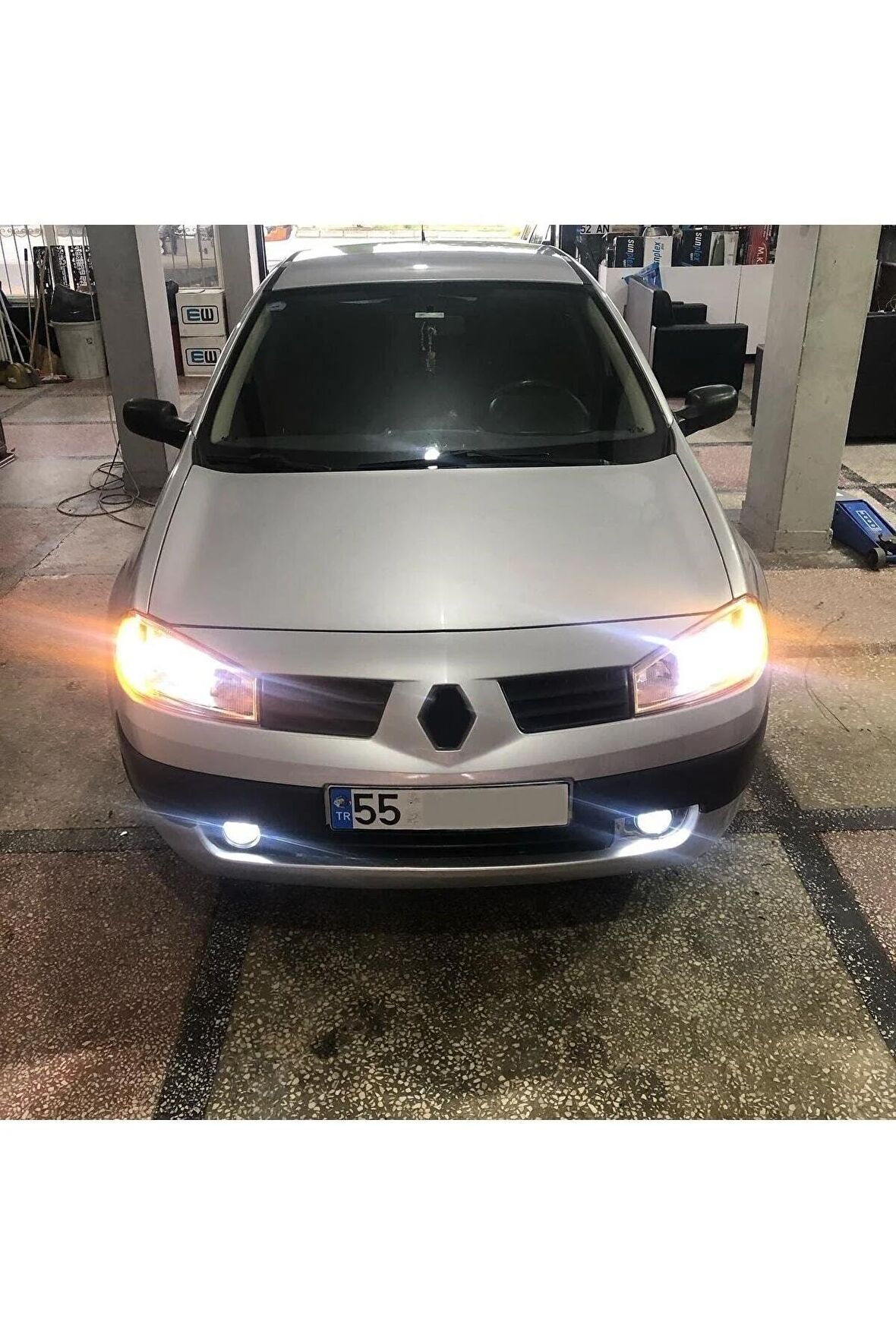 Renault Megane 2 Kısa Uyumlu Şimşek Etkili Led Xenon Far Ampulü Uyumlu