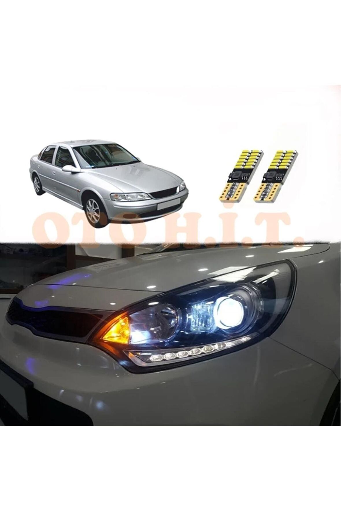 Opel Vectra B Uyumlu Park Ampulü Beyaz Led Aydınlatma Ampulü Canbus'li