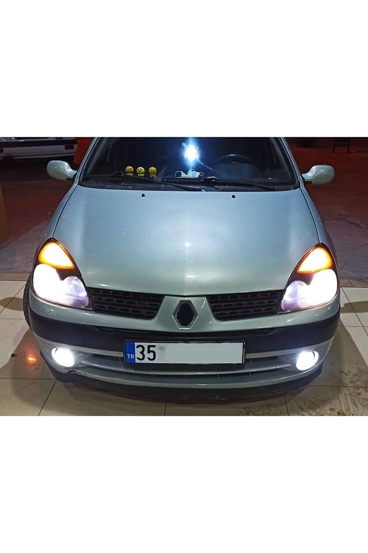 Renault Clio 2 Makyajlı Uzun Farlar Için Uyumlu Şimşek Etkili Led Xenon Beyaz Far Ampulü