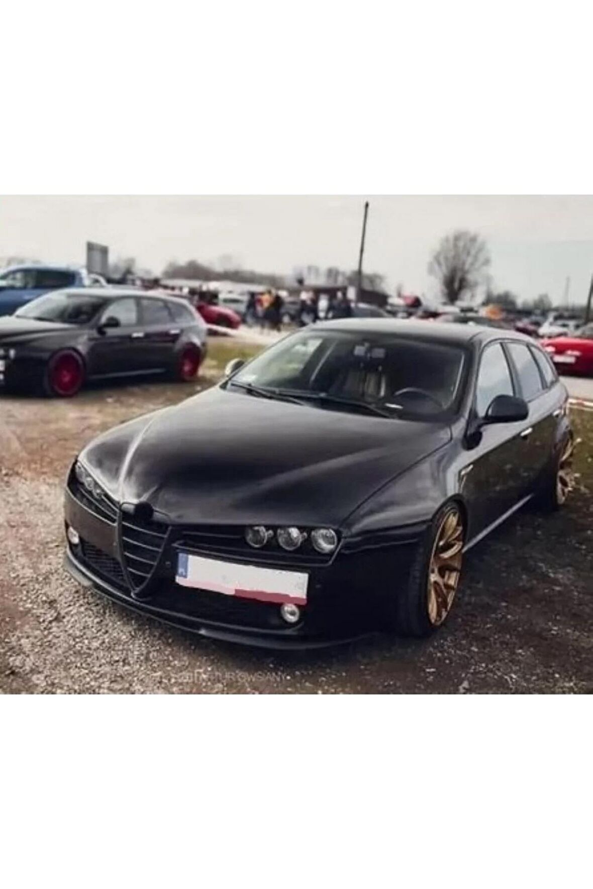 ALFA ROMEO 159 UYUMLU ÖN TAMPON EKİ CUPRA LİP MAT SİYAH BODY KİT