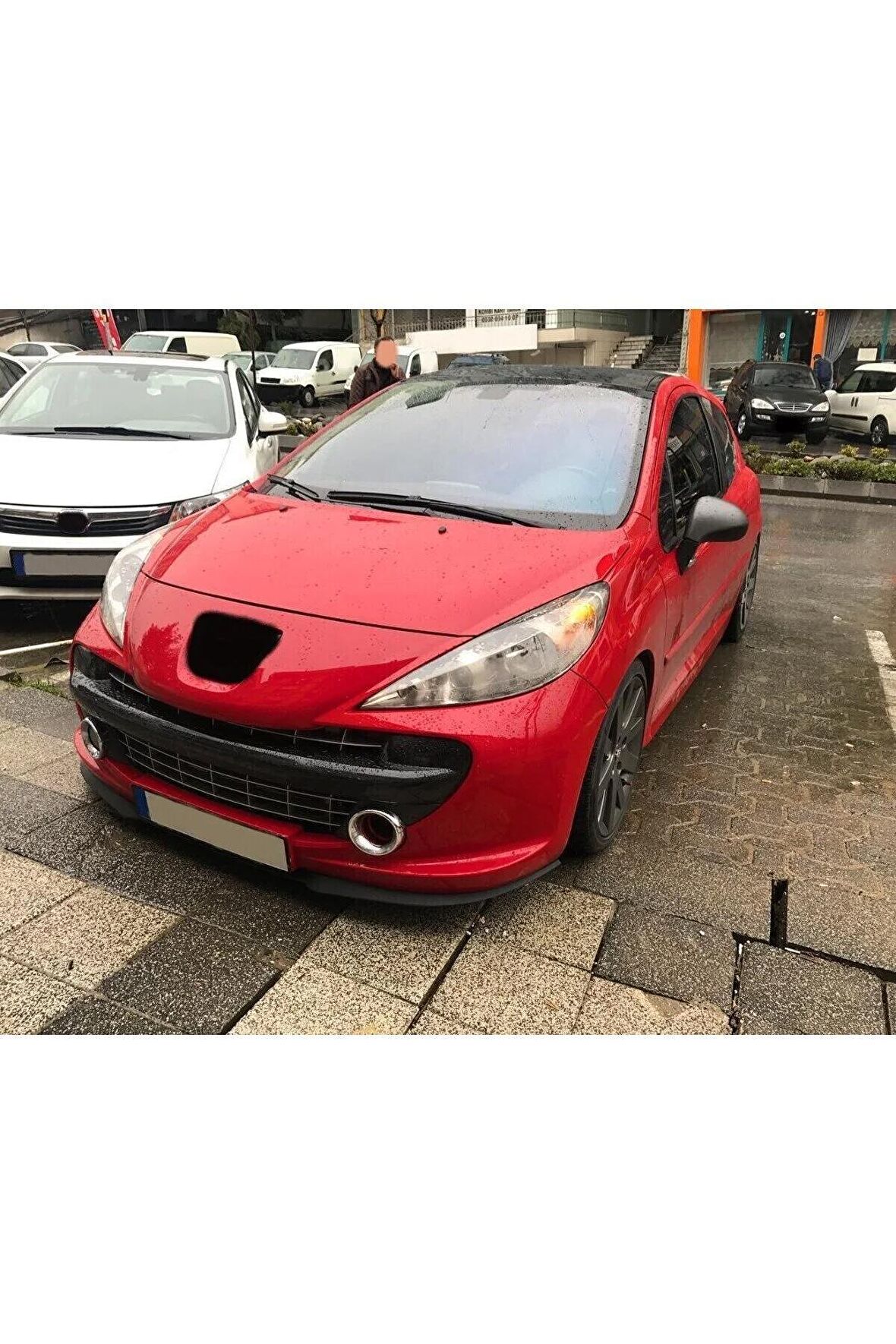 PEUGEOT 207 UYUMLU ÖN TAMPON EKİ CUPRA LİP MAT SİYAH BODY KİT
