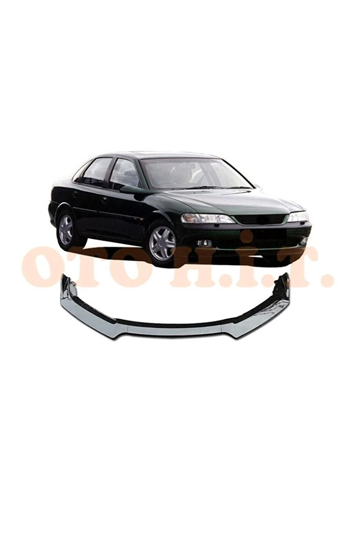 Opel Vectra B Uyumlu Esnek Ayarlanabilir 3 Parça Kanatlı Piano Black Ön Lip
