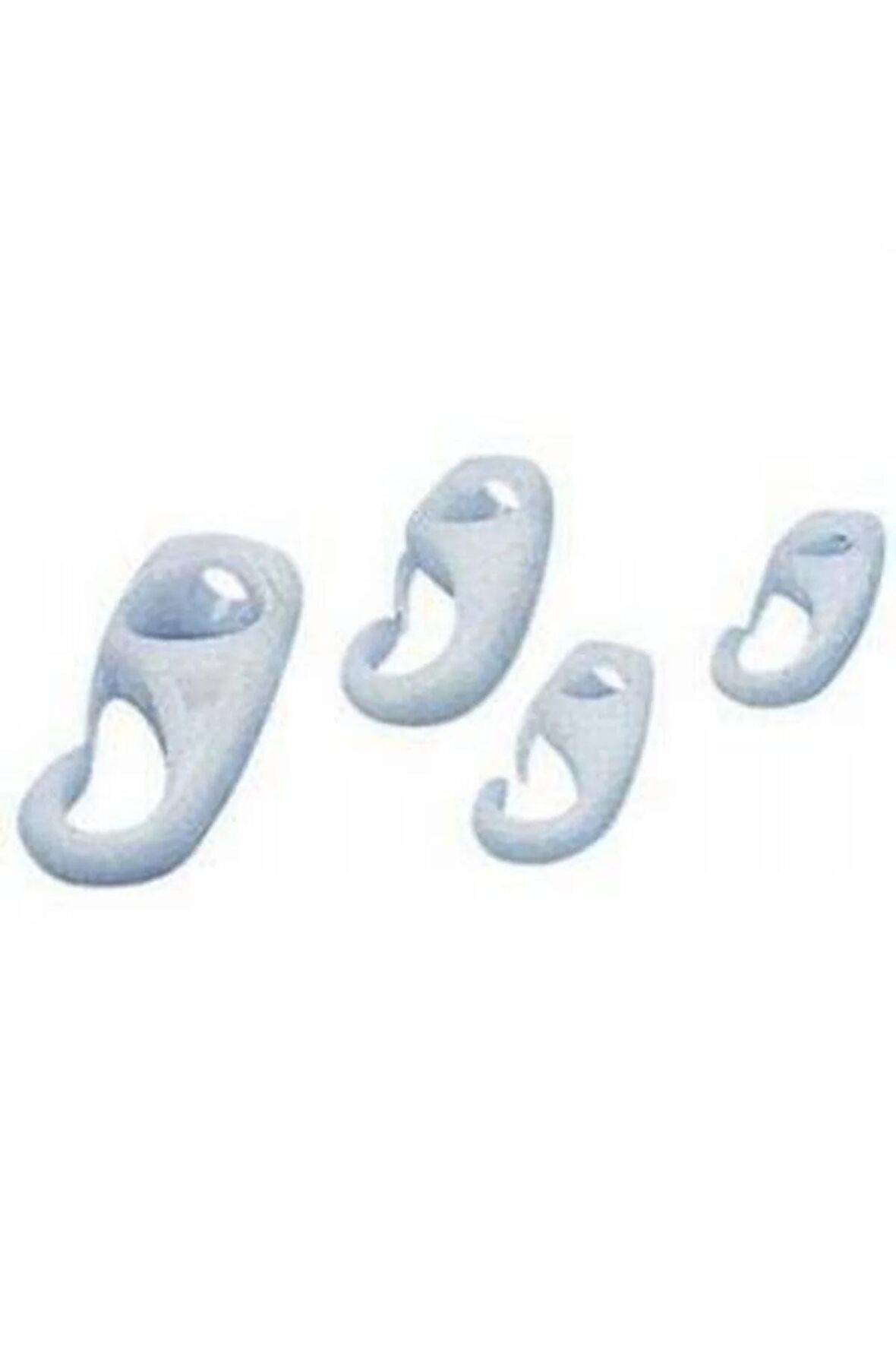 Plastik Kanca 4mm Beyaz 10 Adet
