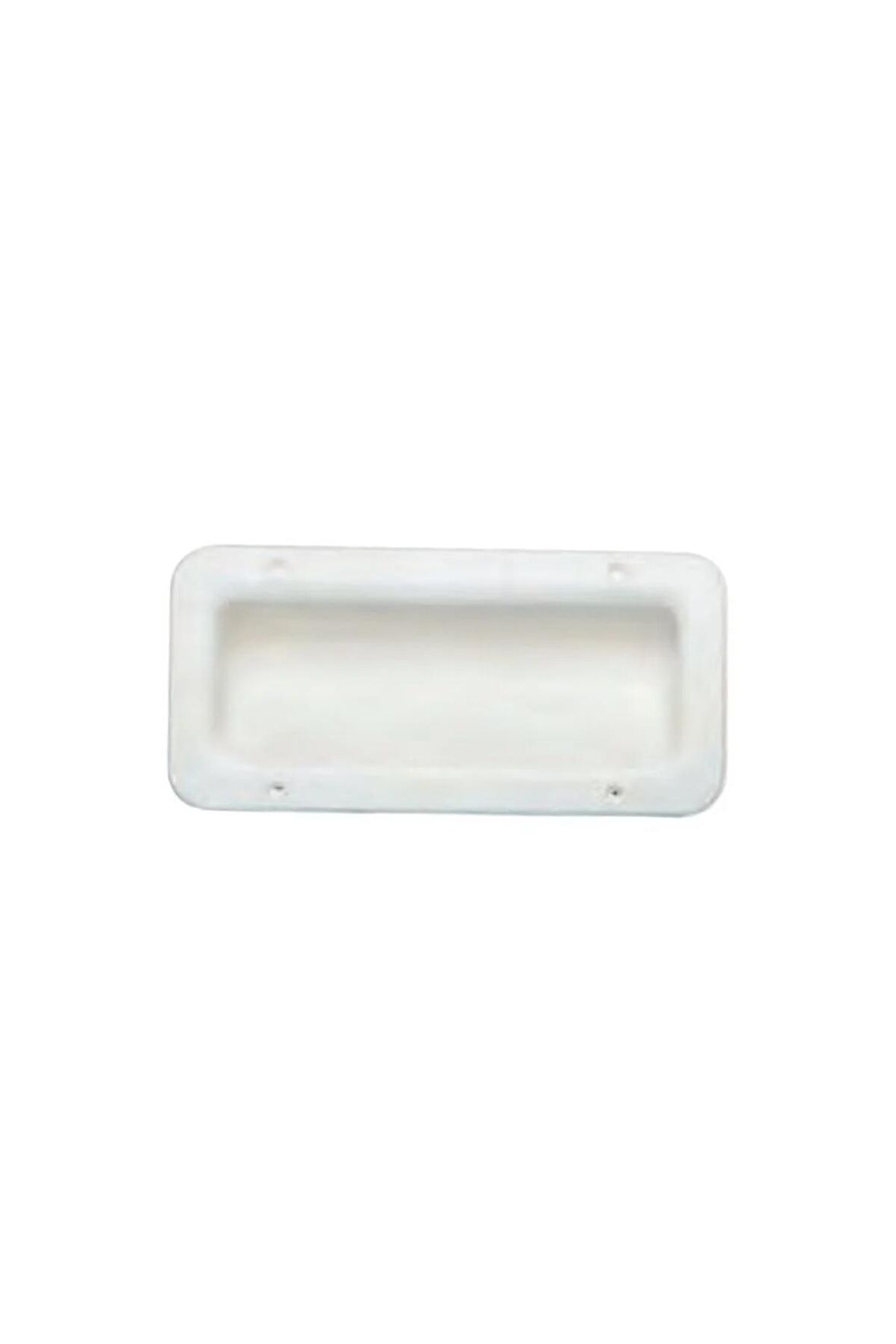 Gömme Tutamak Plastik Beyaz 85x175mm