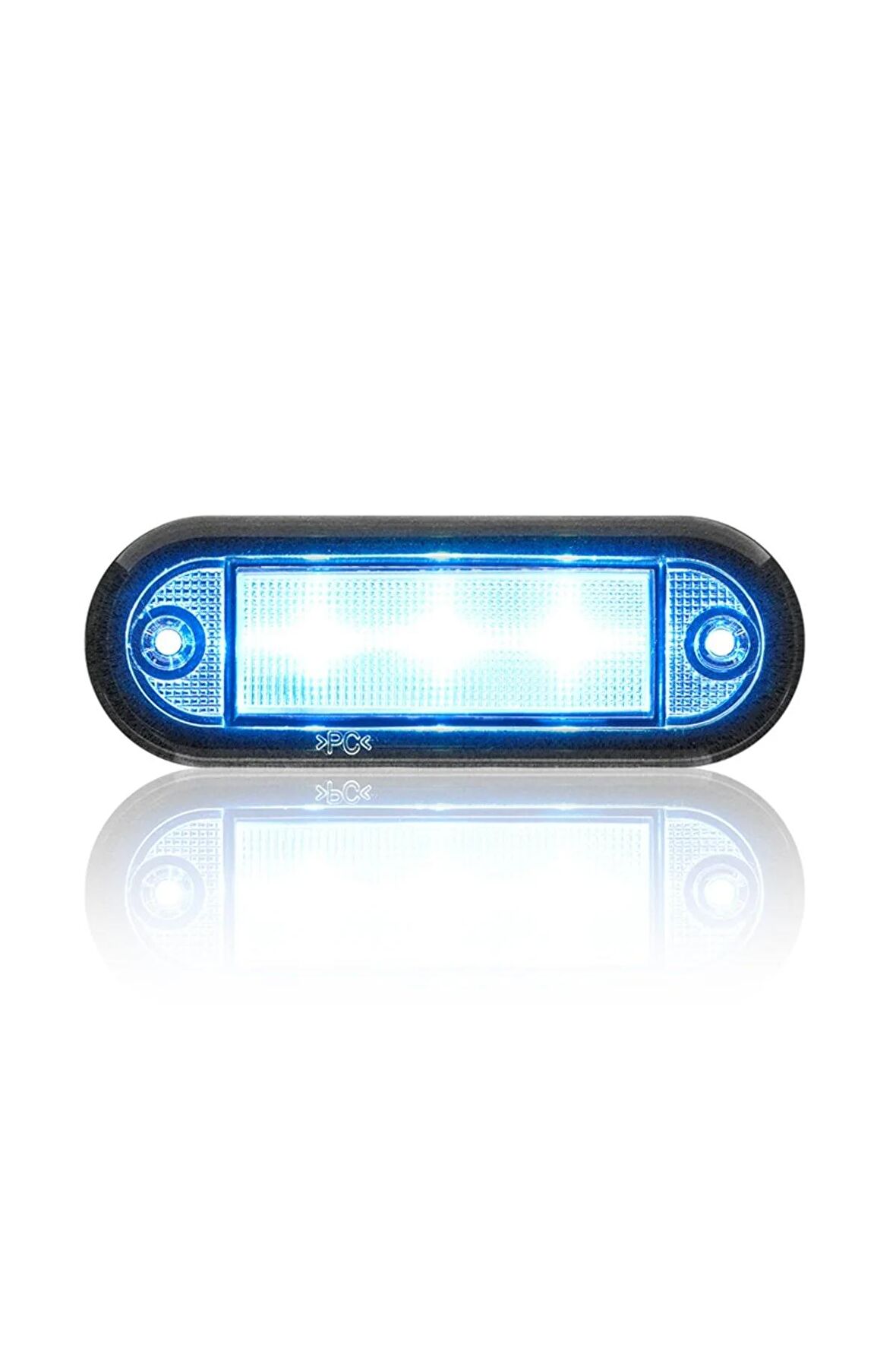 Tekne Iç Basamak Aydınlatma 6 Led Marin 12-24v Beyaz Power Mavi